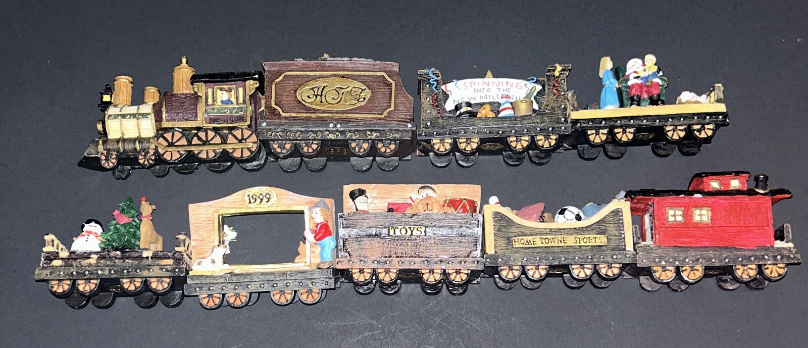 9pc 1998 JC Penney Home Towne Train Santa’s Holiday Express Christmas Collection 9pc 1998 JC Penney Home Towne Train Santa’s Holiday Express Christmas Collection