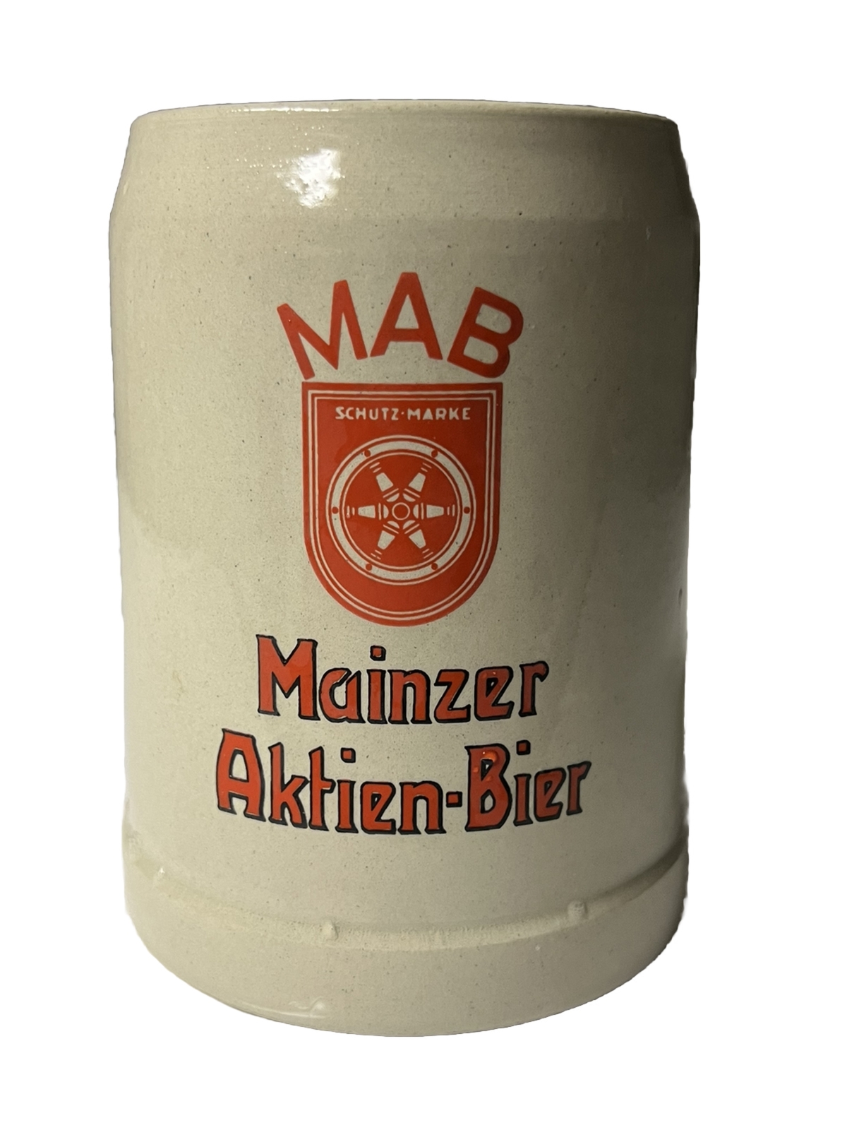 Vintage MAB Mainzer Aktien-Bier Schutz Marke 0.5 L Stoneware Mug Vintage MAB Mainzer Aktien-Bier Schutz Marke 0.5 L Stoneware Mug