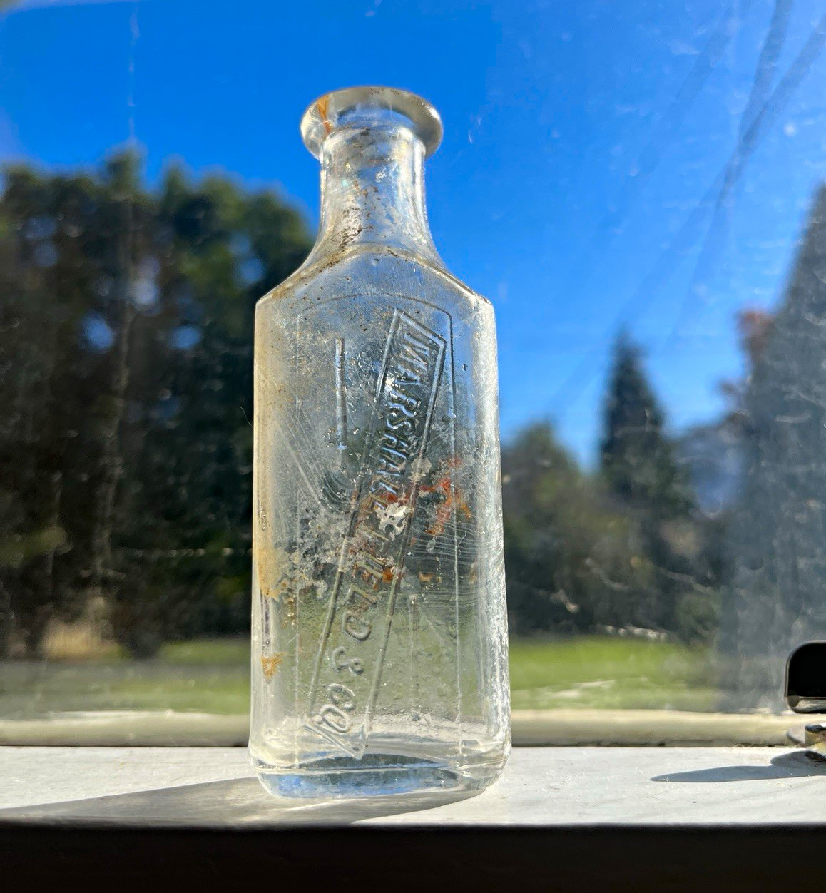 Rare Vintage Marshall Field & Co. Glass Medicine Bottle 