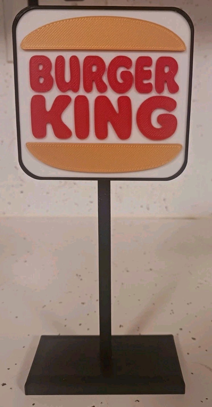 π BURGER KING π '69-94' 'Vintage Logo' Mini Drive Thru Sign 7" Tall Shelf/Desk π BURGER KING π '69-94' 'Vintage Logo' Mini Drive Thru Sign 7" Tall Shelf/Desk