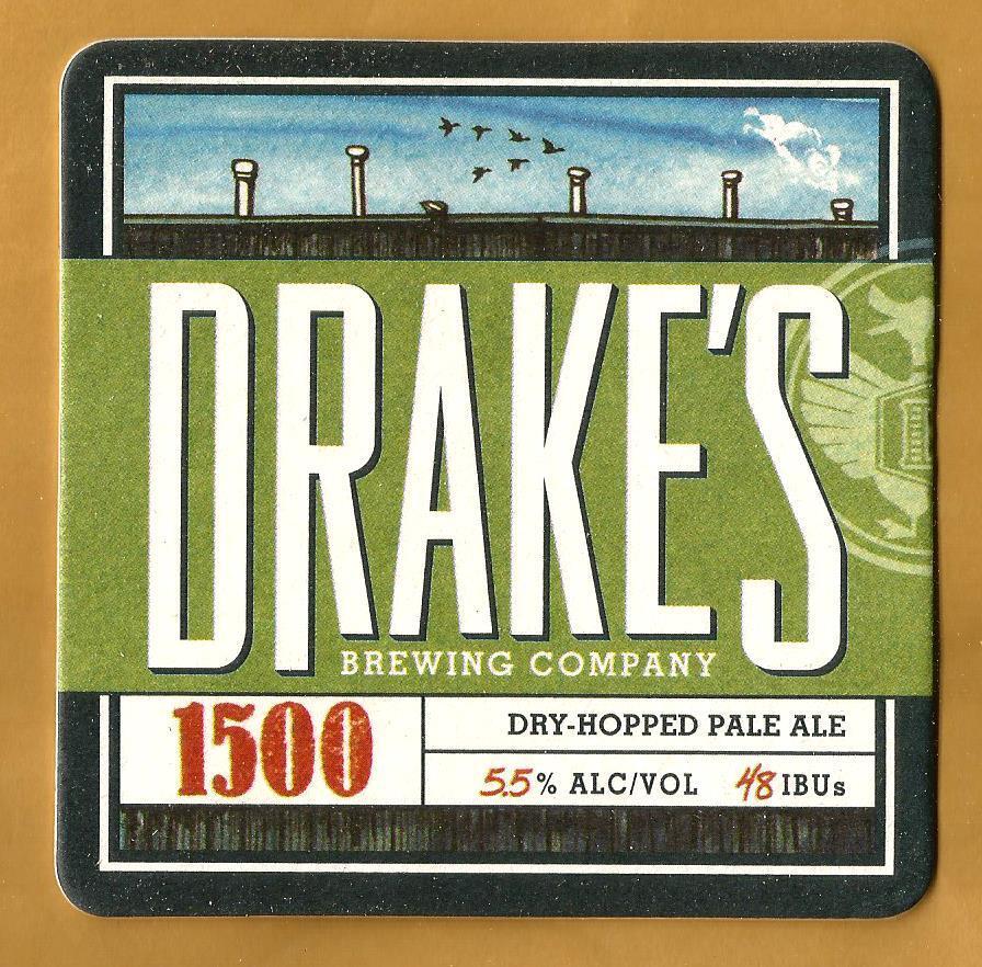 16 Drake's 1500 Dry-Hopped Pale Ale  Beer Coasters  