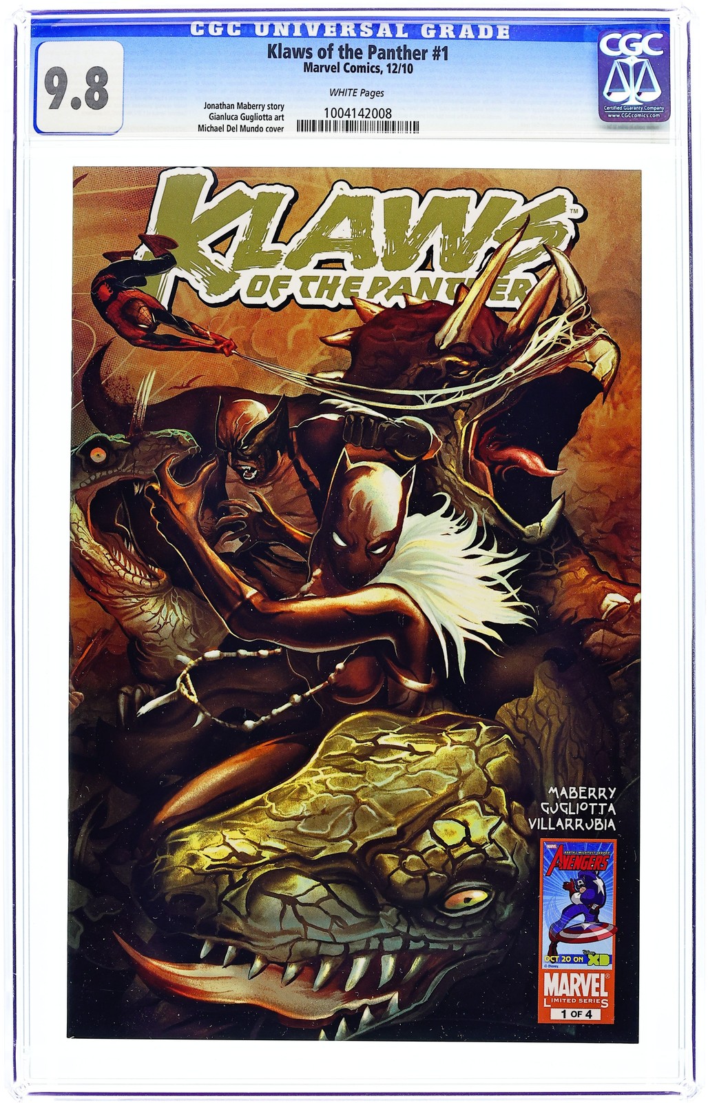 Klaws of the Panther 1A CGC 9.8 2010 1004142008 Klaws of the Panther 1A CGC 9.8 2010 1004142008