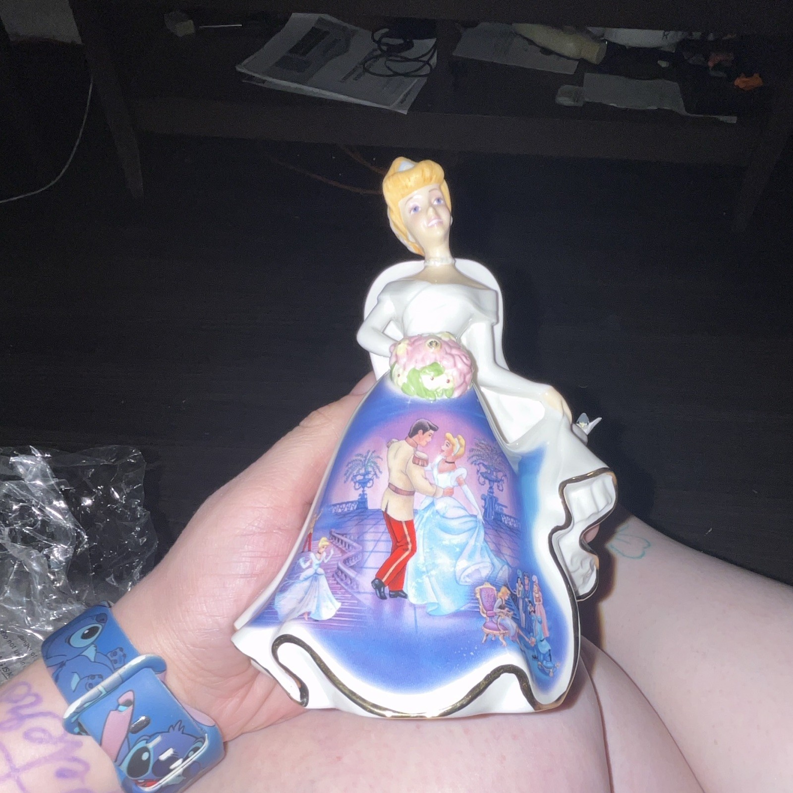 J.S.N.Y Cinderella Princess Ceramic Bell Vintage Fairytale Collectible J.S.N.Y Cinderella Princess Ceramic Bell Vintage Fairytale Collectible