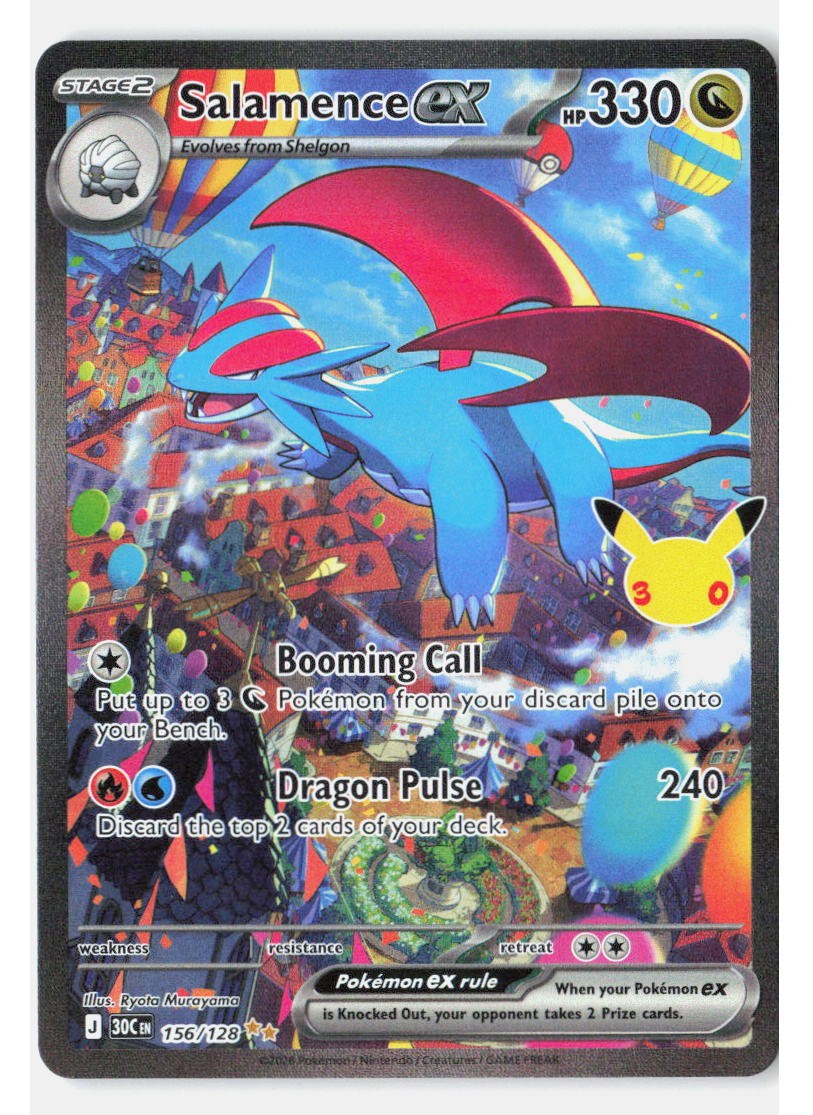 Salamence ex Holofoil[30C - 156/128] (NM) Pokemon