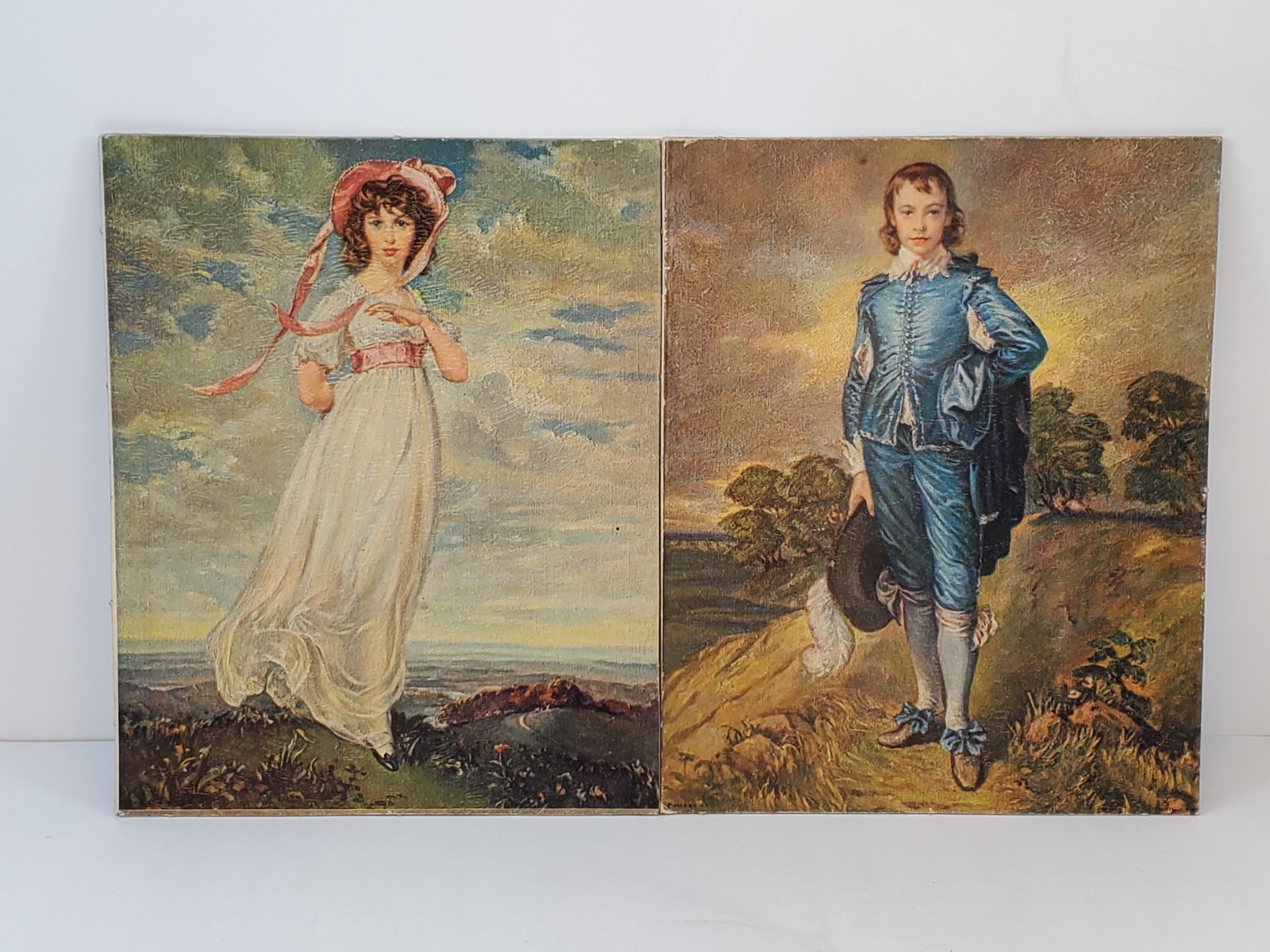 Vintage Blue Boy & Pinkie 1963 Litho Photos Not Framed D.A.C. NY Vintage Blue Boy & Pinkie 1963 Litho Photos Not Framed D.A.C. NY