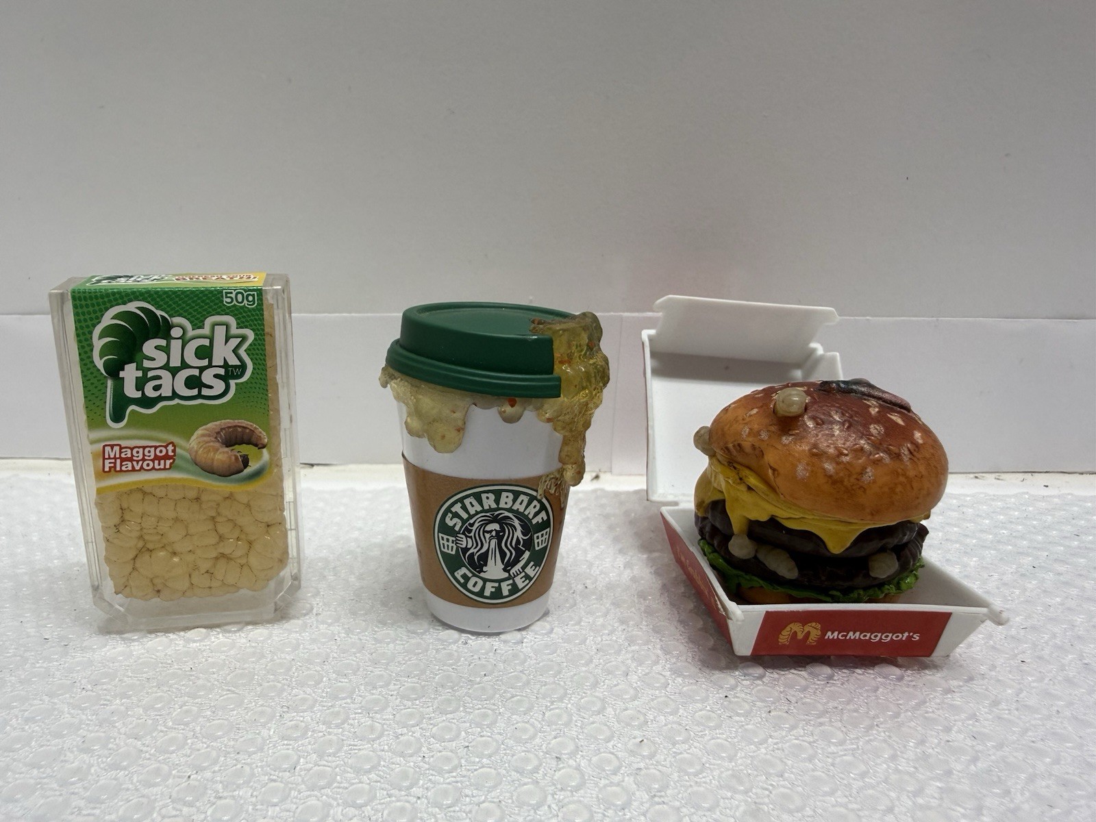 Zuru Mega Gross Minis Lot of 3 Series 1 McMaggots Burger Starbarf Sick Tacs Zuru Mega Gross Minis Lot of 3 Series 1 McMaggots Burger Starbarf Sick Tacs
