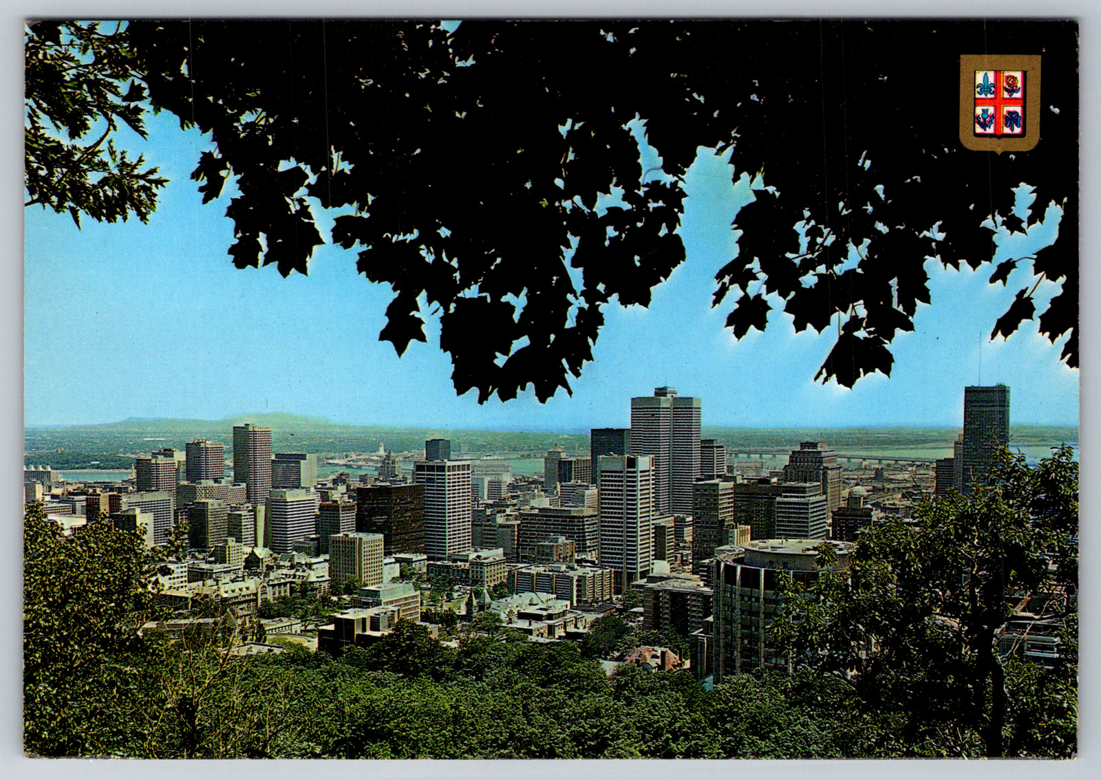 Montreal Skyline View 1987 Postcard