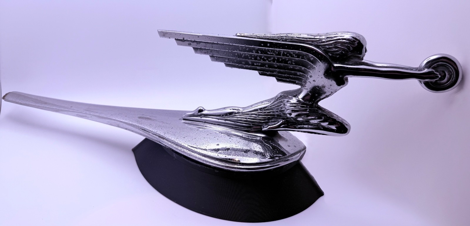1937-1939 Packard Goddess of Speed Hood Ornament w/ original base 1937-1939 Packard Goddess of Speed Hood Ornament w/ original base