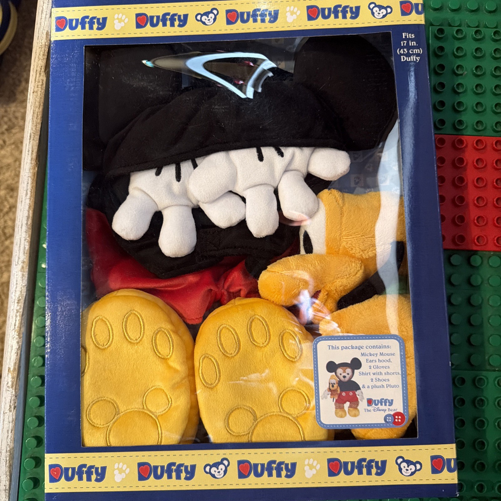Disney Duffy the Disney Bear Mickey Mouse Costume Outfit Set w/ Pluto Plush