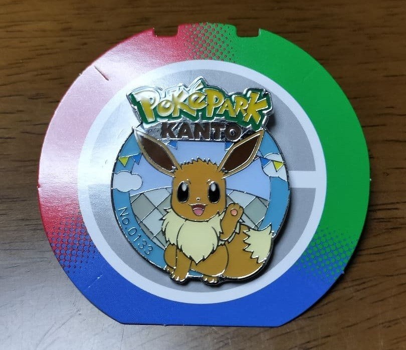 Pokepark Kanto Limited Pokemon Eevee No.0133 Pin badge Japan NEW