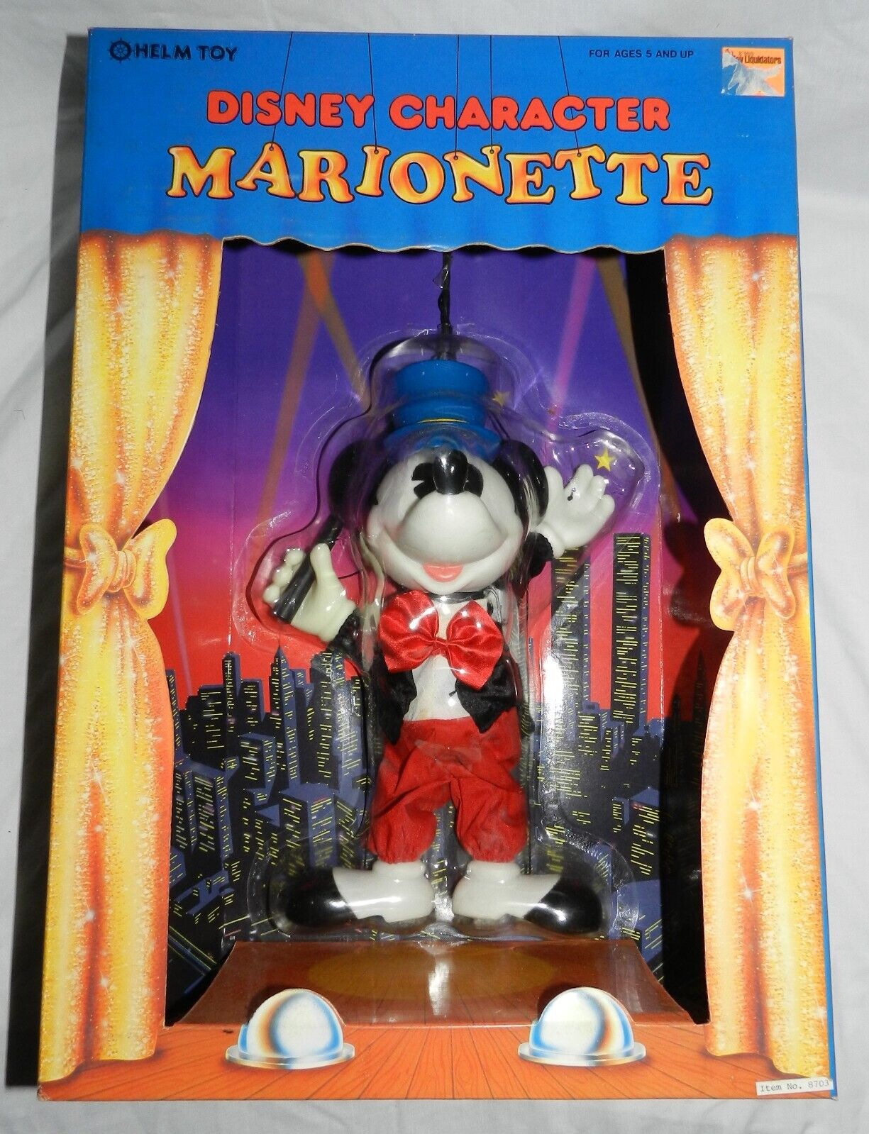 New in Box - Mickey Mouse Disney Character Marionette by Helm Toy - 11\