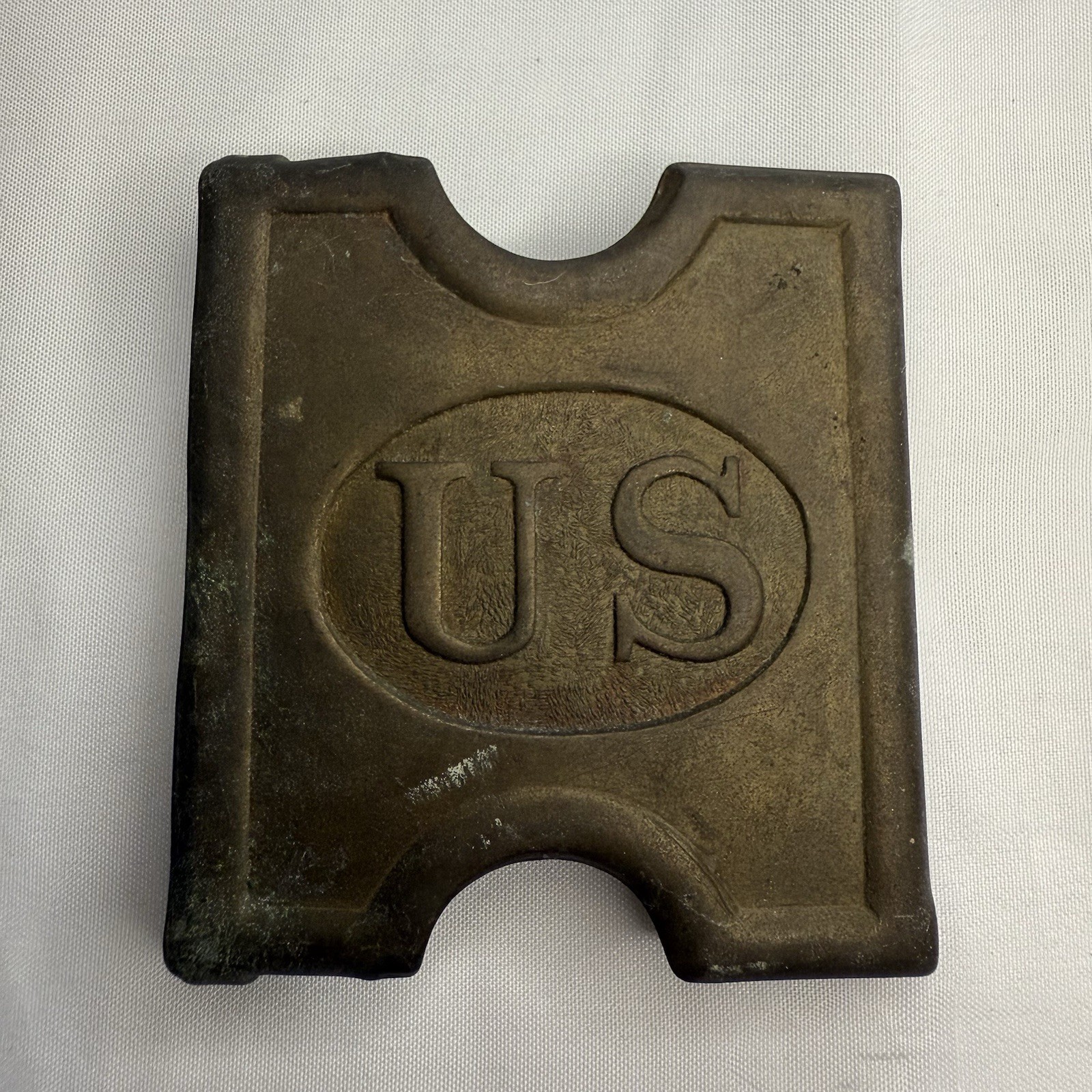US Military 1881 Anson Mills Worcester MA Brass Forged Belt Buckle Plate US Military 1881 Anson Mills Worcester MA Brass Forged Belt Buckle Plate