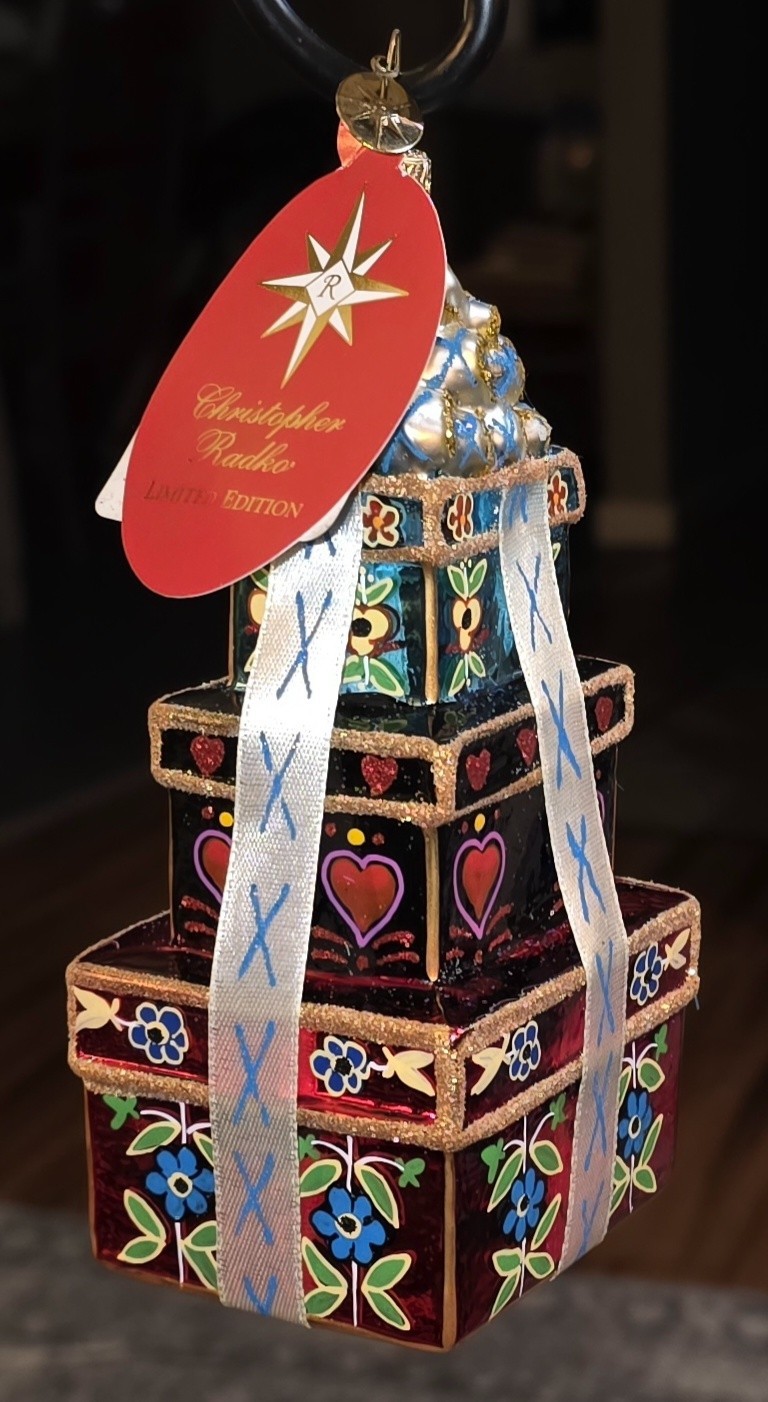 Rare Christopher Radko Limited Edition Siberian Stack Christmas Ornament 48/750 Rare Christopher Radko Limited Edition Siberian Stack Christmas Ornament 48/750