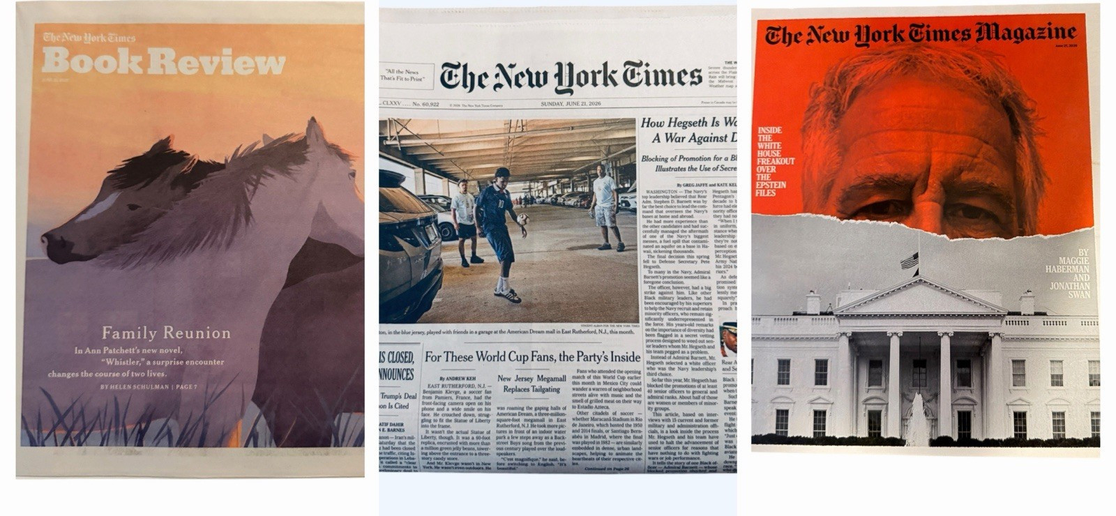 The New York Times Newspaper June 21 2026 SUNDAY Complete Print Paper UNREAD The New York Times Newspaper June 21 2026 SUNDAY Complete Print Paper UNREAD