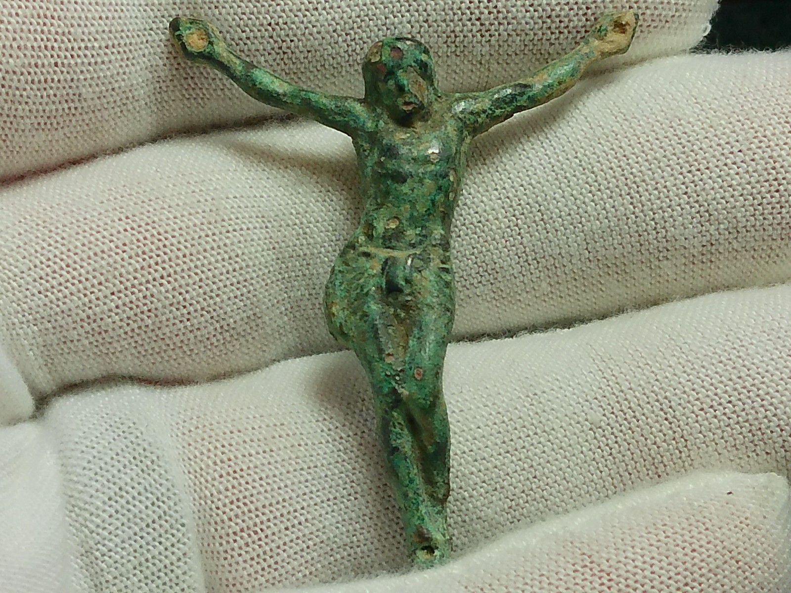 Early Excavated 16 - 18th Century Large Bronze Corpus Christi