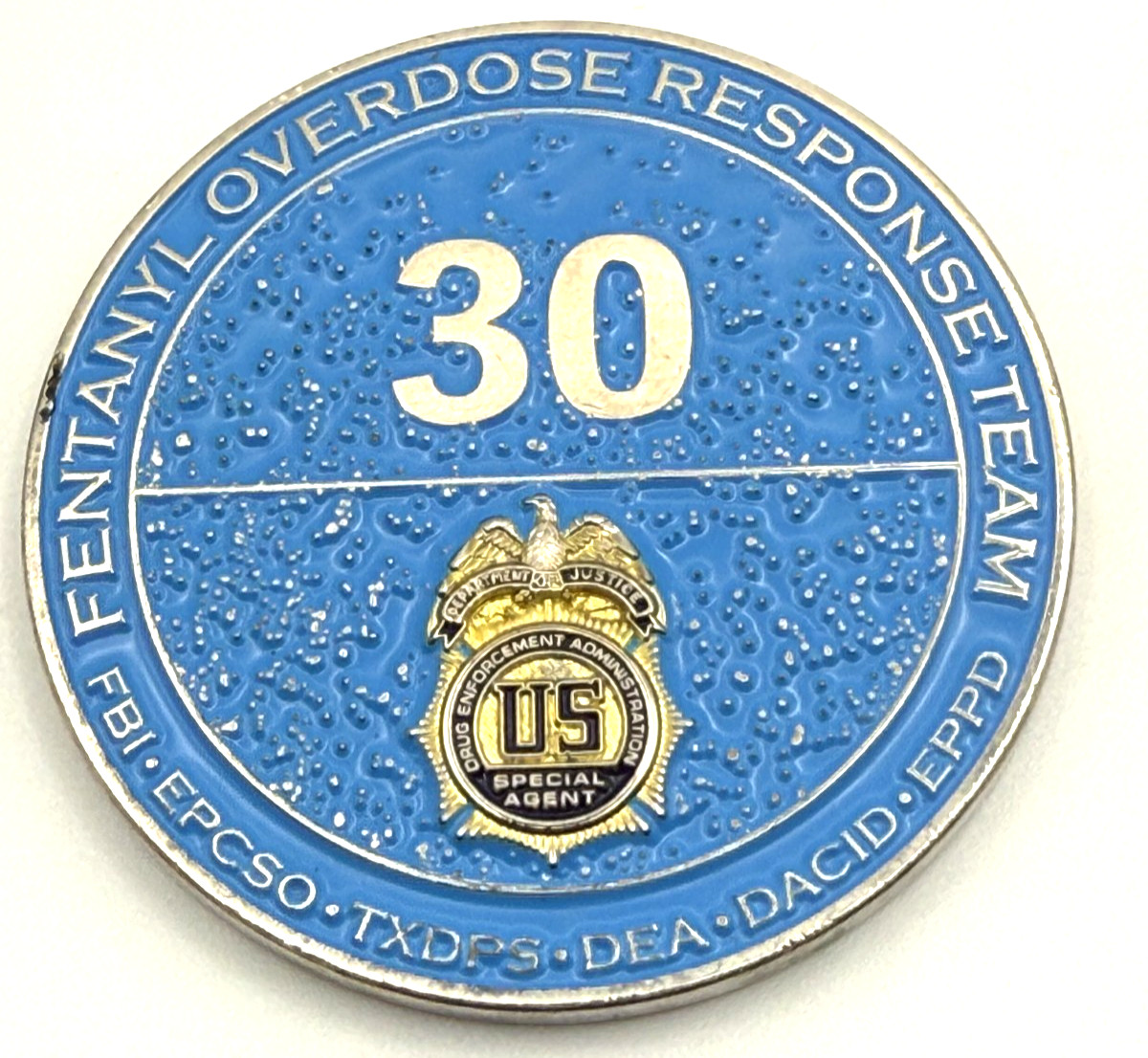 G19 DEA El Paso Fort Fentanyl Narcotics Drugs Police Challenge Coin G19 DEA El Paso Fort Fentanyl Narcotics Drugs Police Challenge Coin