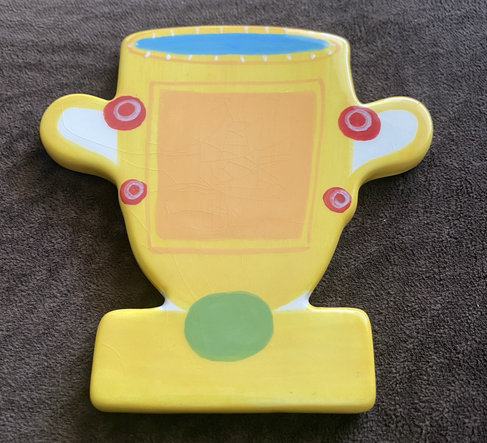 Rare Ceramic Coton Colors Happy Everything Trophy Attachment EUC Rare Ceramic Coton Colors Happy Everything Trophy Attachment EUC