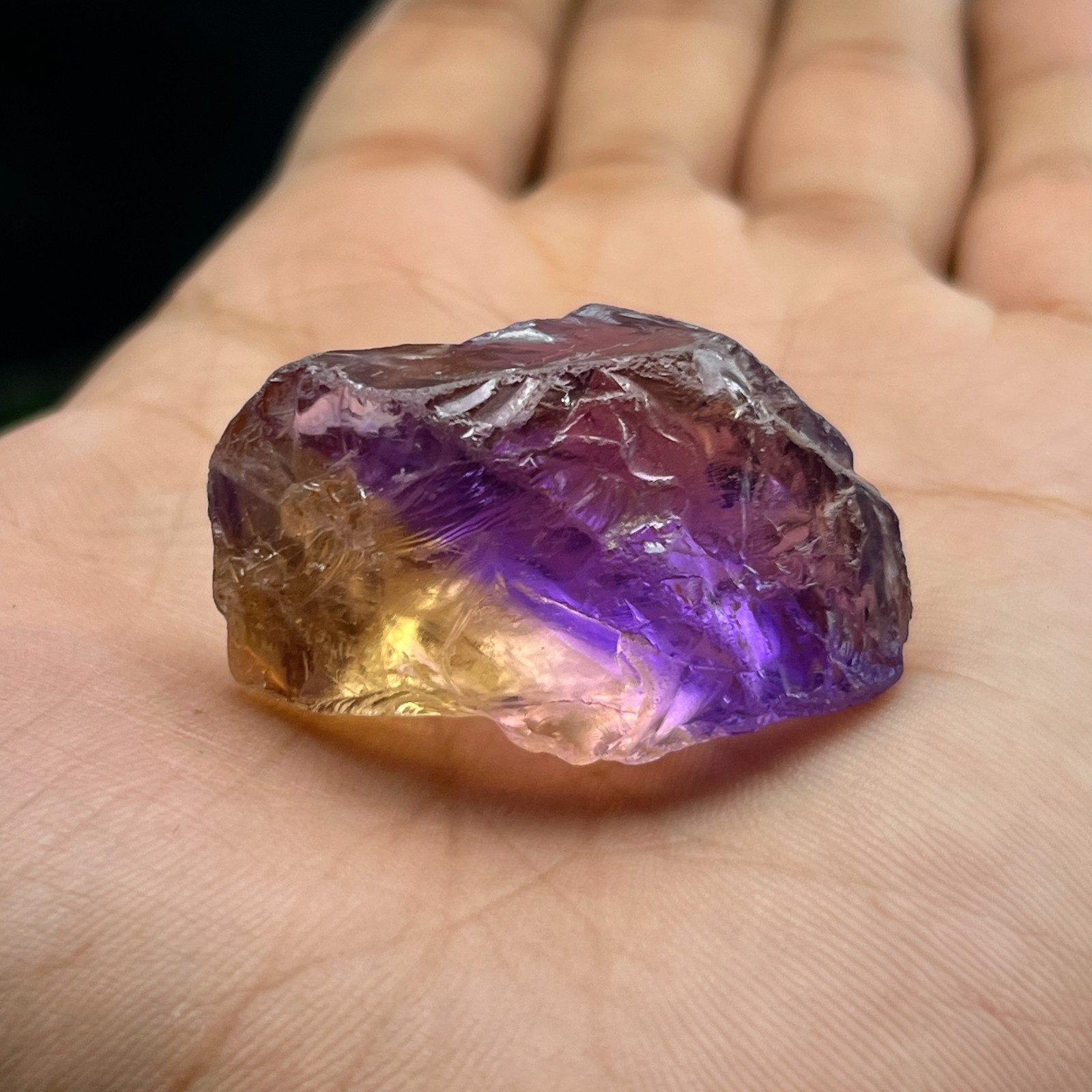 106 Cts Rare Big Ametrine Rough Gemstone – Natural Raw Amethyst and Citrine 106 Cts Rare Big Ametrine Rough Gemstone – Natural Raw Amethyst and Citrine