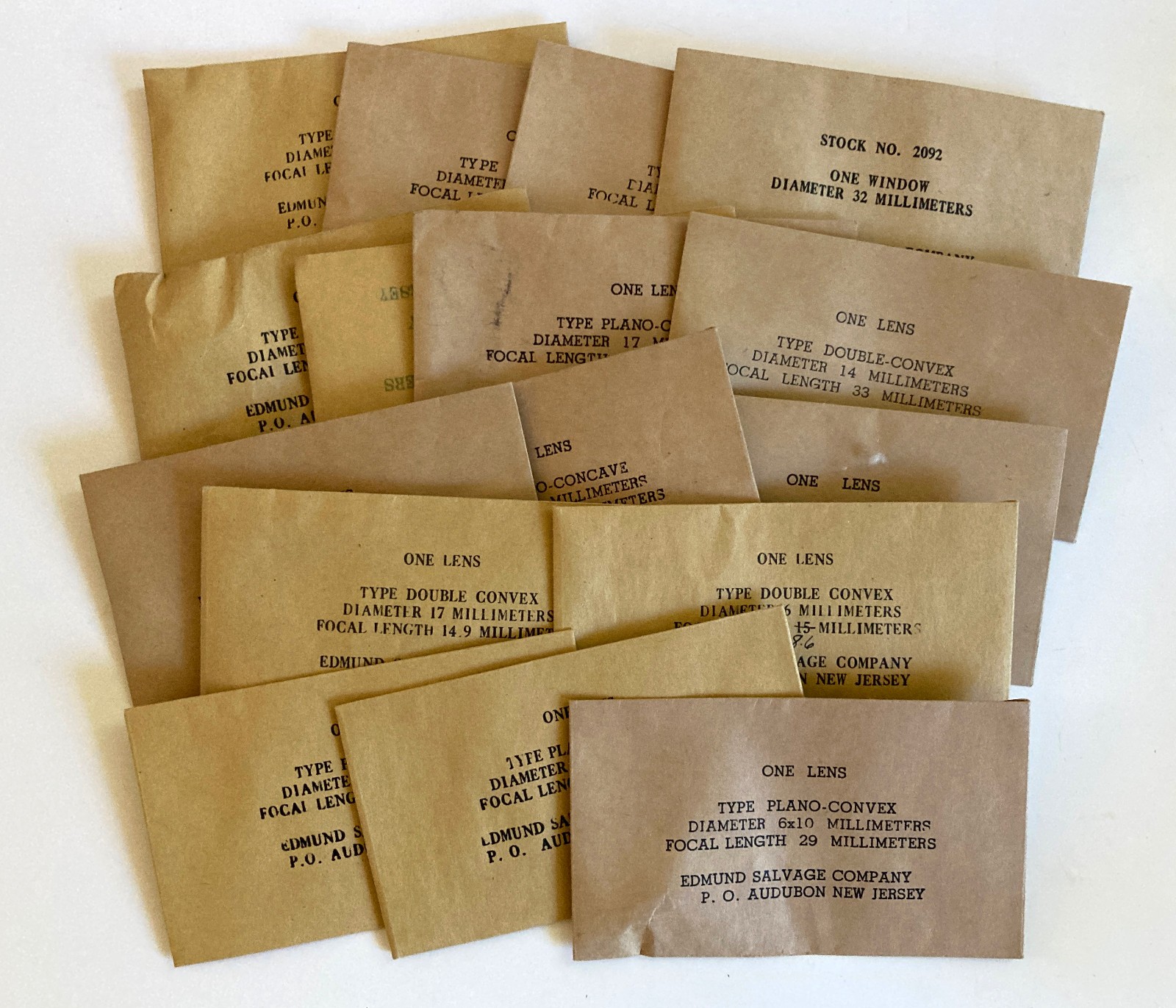 Vintage Edmund Salvage Scientific Optics LOT of 16 Convex Concave Optical Lenses Vintage Edmund Salvage Scientific Optics LOT of 16 Convex Concave Optical Lenses