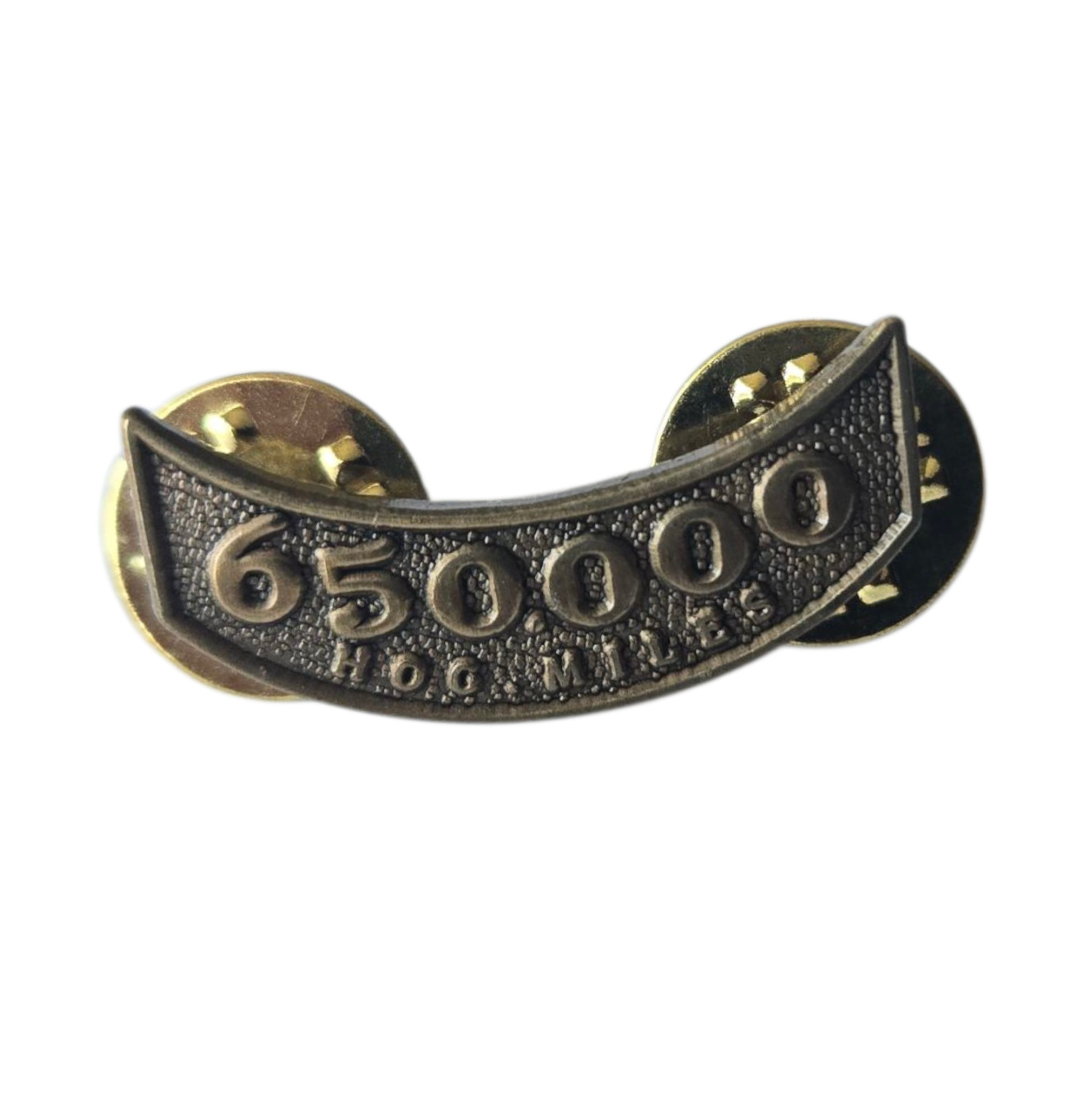 HOG Harley Davidson Owners Group 650,000 Mileage Miles Dual Clasp Pin - 1" RARE HOG Harley Davidson Owners Group 650,000 Mileage Miles Dual Clasp Pin - 1" RARE