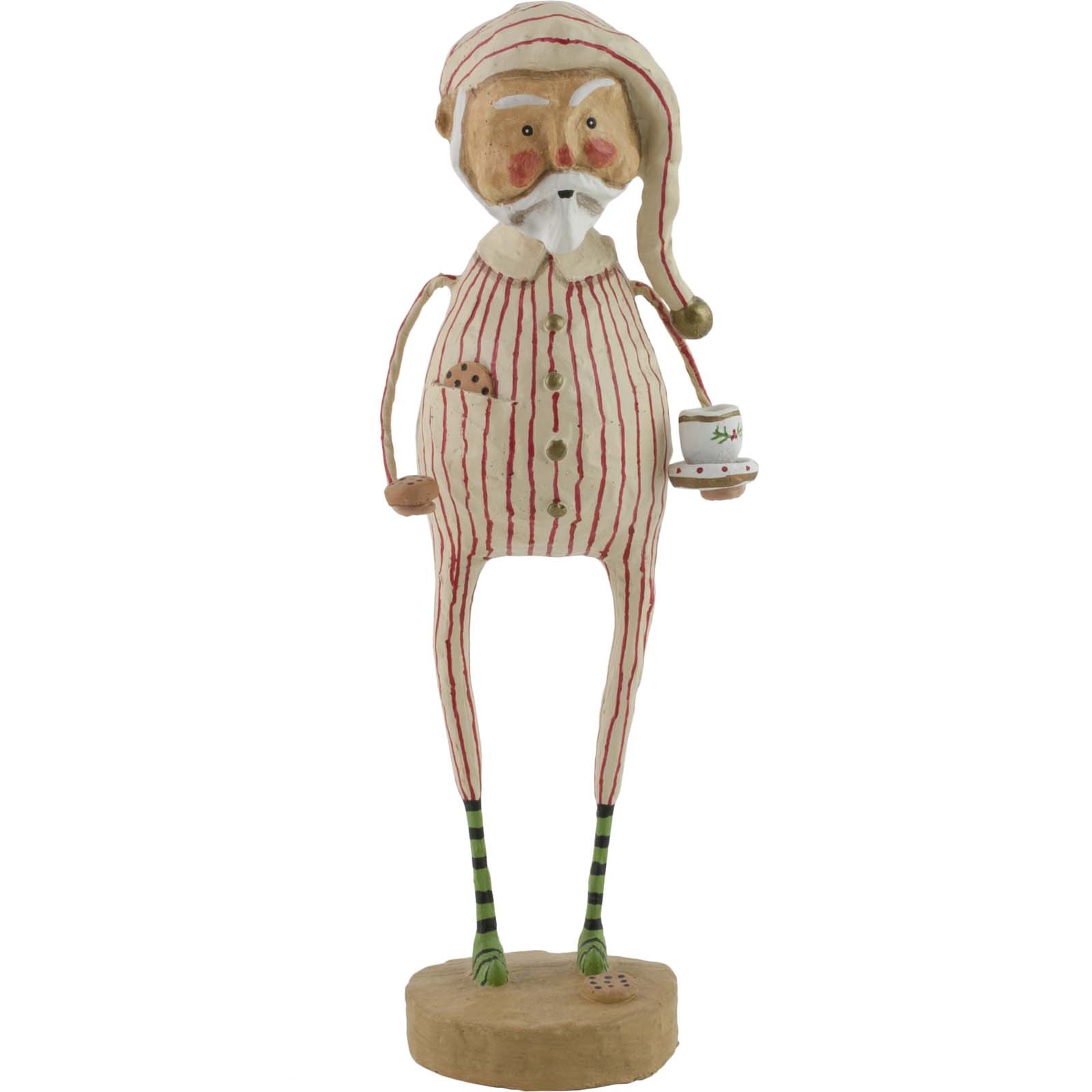 Lori Mitchell Late Night Snack Santa Claus Christmas Figure Folk Art Figurine Lori Mitchell Late Night Snack Santa Claus Christmas Figure Folk Art Figurine