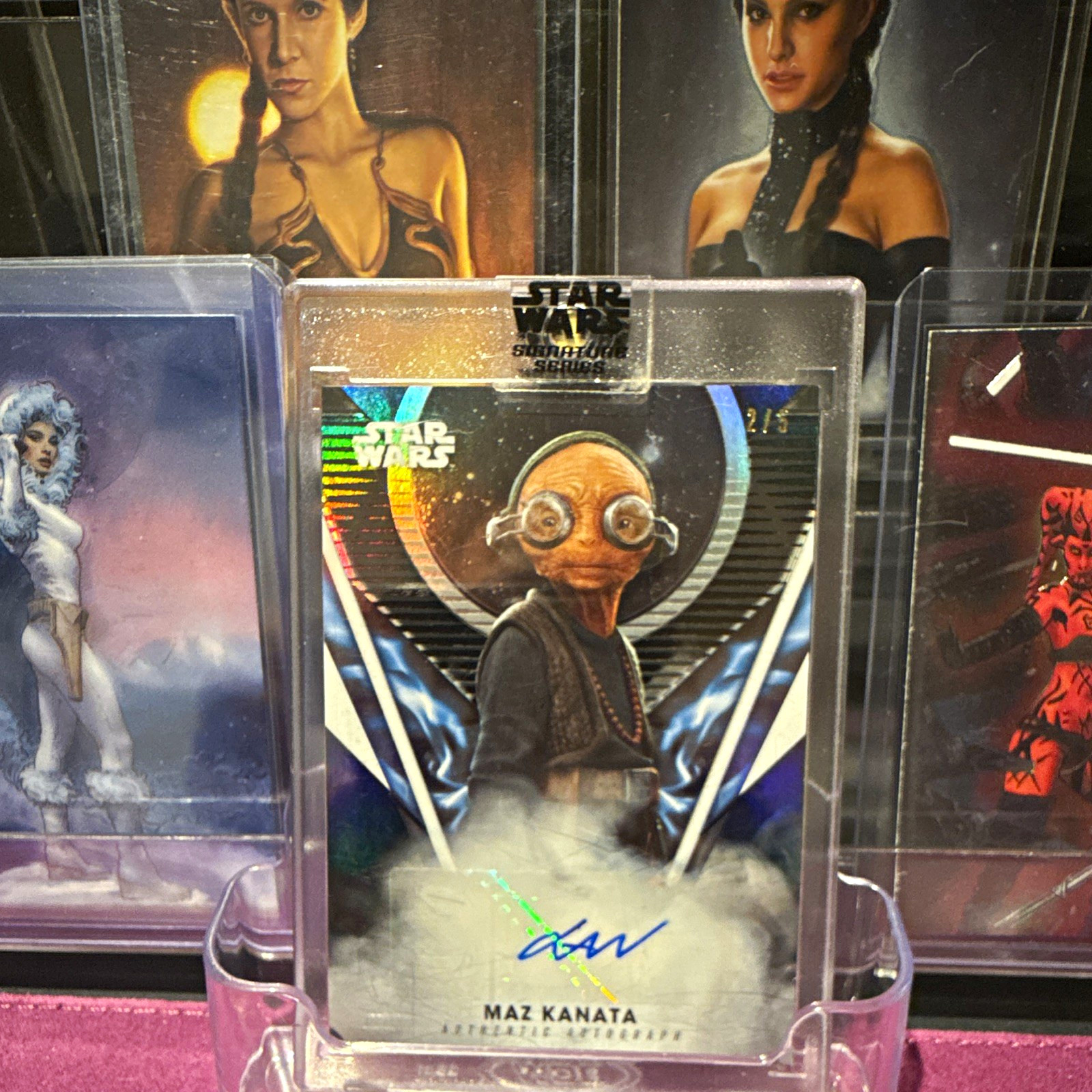 Topps Star Wars Signature Series Maz Kanata Lupita Nyong'o Auto A-LN 2/5