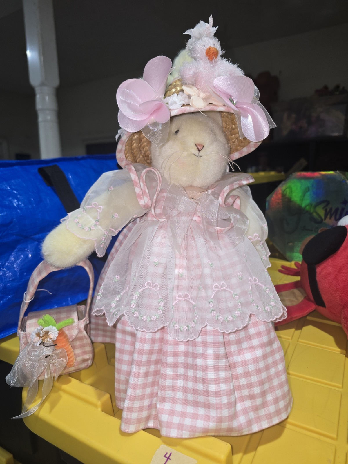 Vtg Bunnies By The Bay Cricket Bunny Plush 18” Easter Peep A Boo 2003 Hallmark 