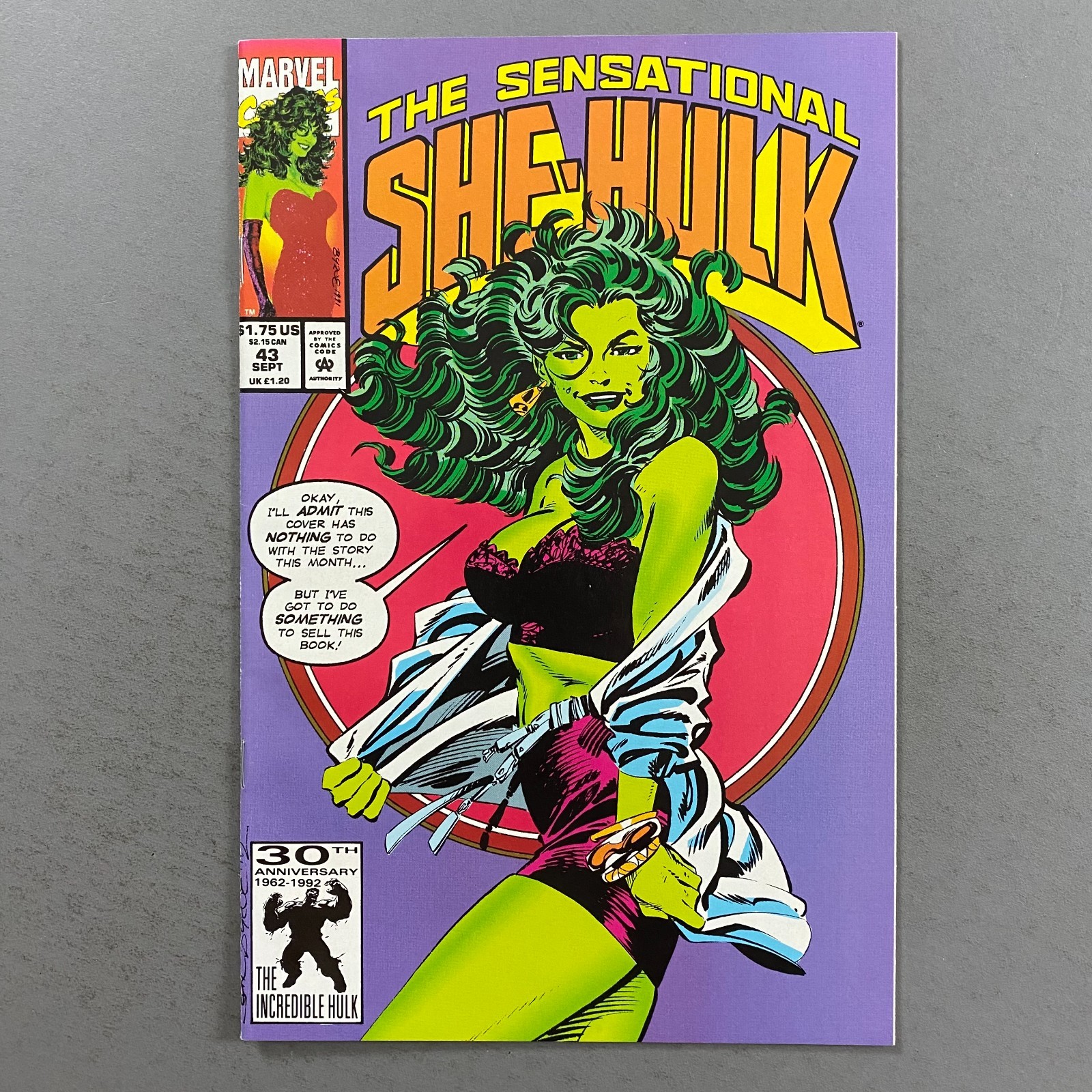 SENSATIONAL SHE-HULK 43 JOHN BYRNE (1992, MARVEL COMICS) SENSATIONAL SHE-HULK 43 JOHN BYRNE (1992, MARVEL COMICS)