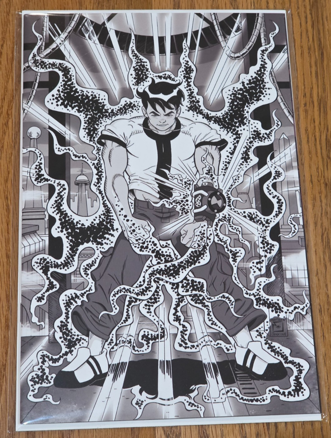 Ben 10 #1 2026 NM Matt Jenkins SDCC Exclusive B&W Absolute Batman Homage Cover Ben 10 #1 2026 NM Matt Jenkins SDCC Exclusive B&W Absolute Batman Homage Cover