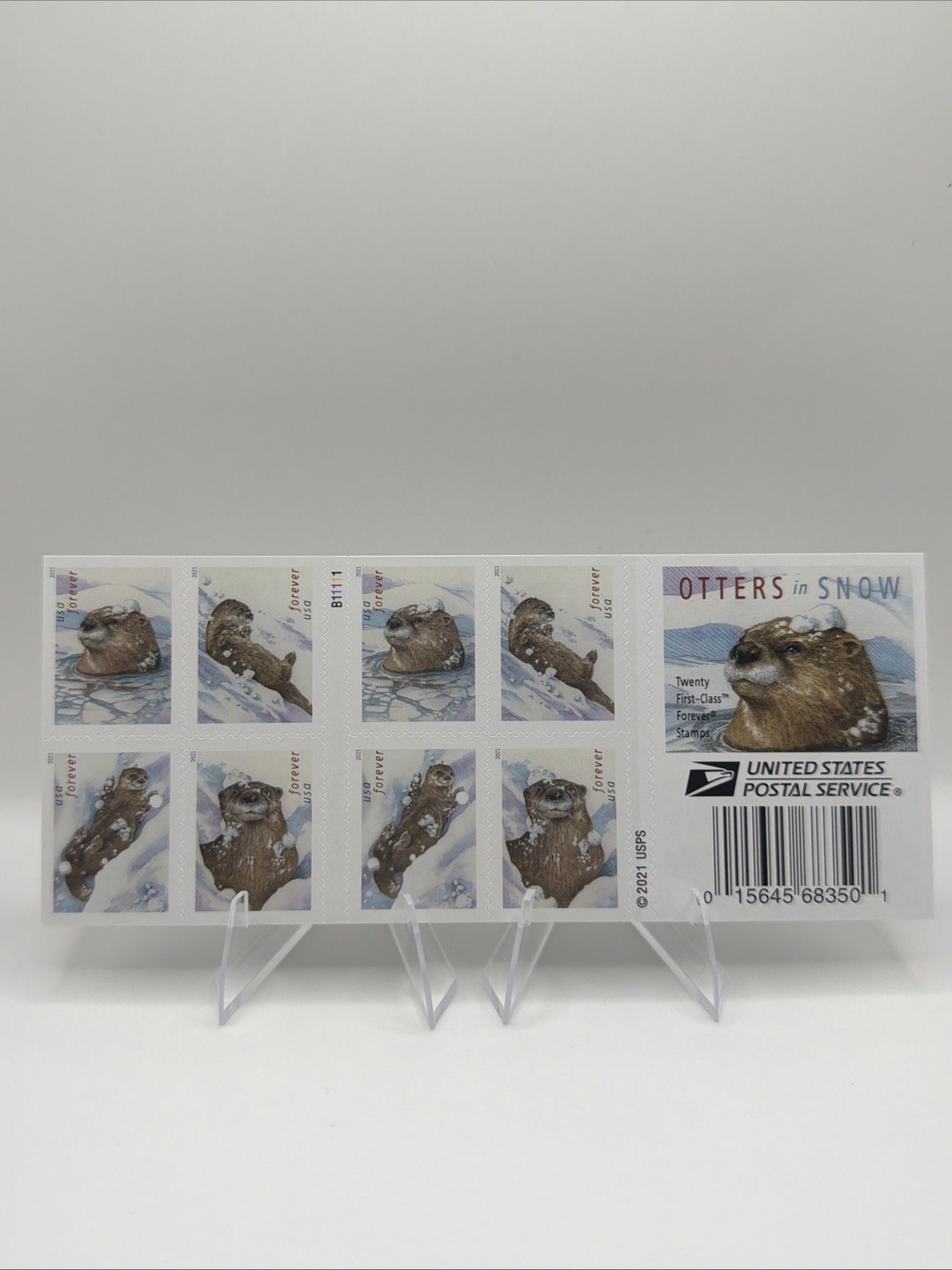 2021 USPS Forever Stamp Otters In Snow Sheet of 20 Collectible Stamps 2021 USPS Forever Stamp Otters In Snow Sheet of 20 Collectible Stamps