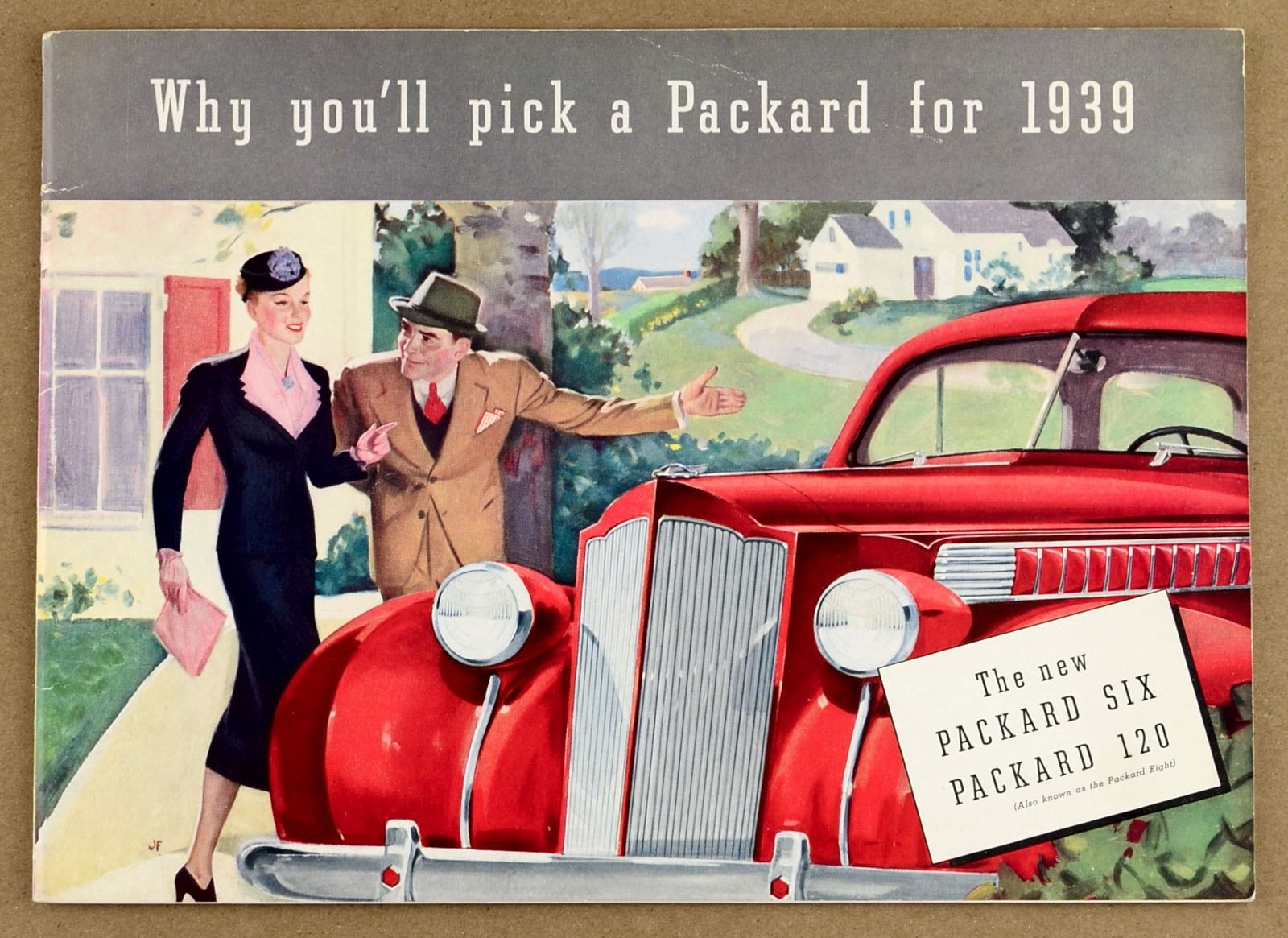 1939 Packard Six 120 Original Sales Brochure Why You'll Pick Packard Catalog