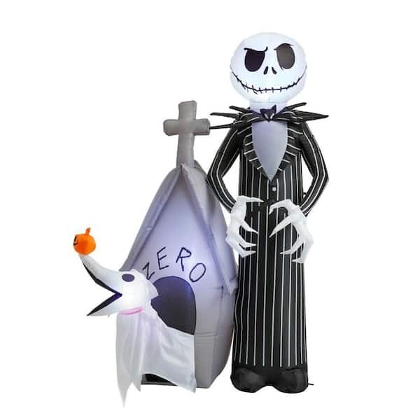 Disney 5 FT Jack Skellington Zero Pre-Lit Halloween Airblown Inflatable G-224416 Disney 5 FT Jack Skellington Zero Pre-Lit Halloween Airblown Inflatable G-224416