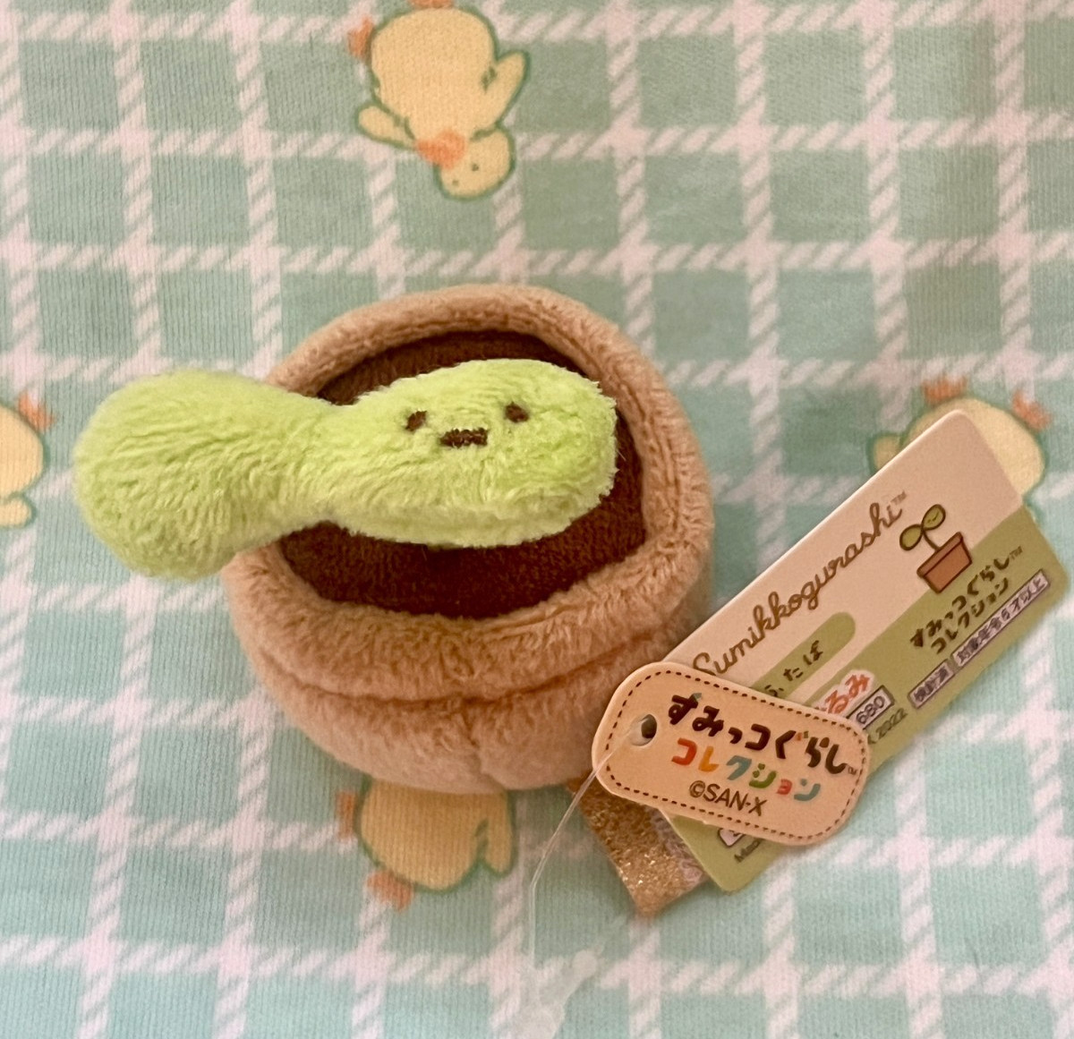 Sumikko Gurashi Futaba Sprout in a Pot Tenori Mini Plush Sumikko Gurashi Futaba Sprout in a Pot Tenori Mini Plush