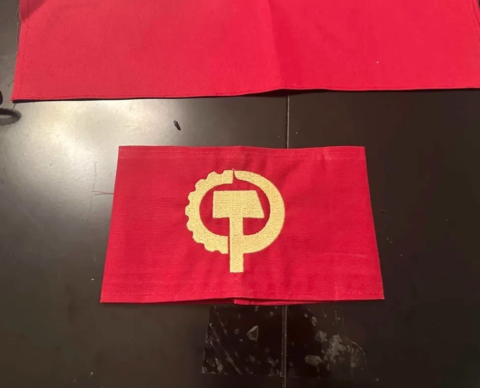 Communist Party USA Logo CPUSA American Hammer Sickle Gear Armband Mint Communist Party USA Logo CPUSA American Hammer Sickle Gear Armband Mint