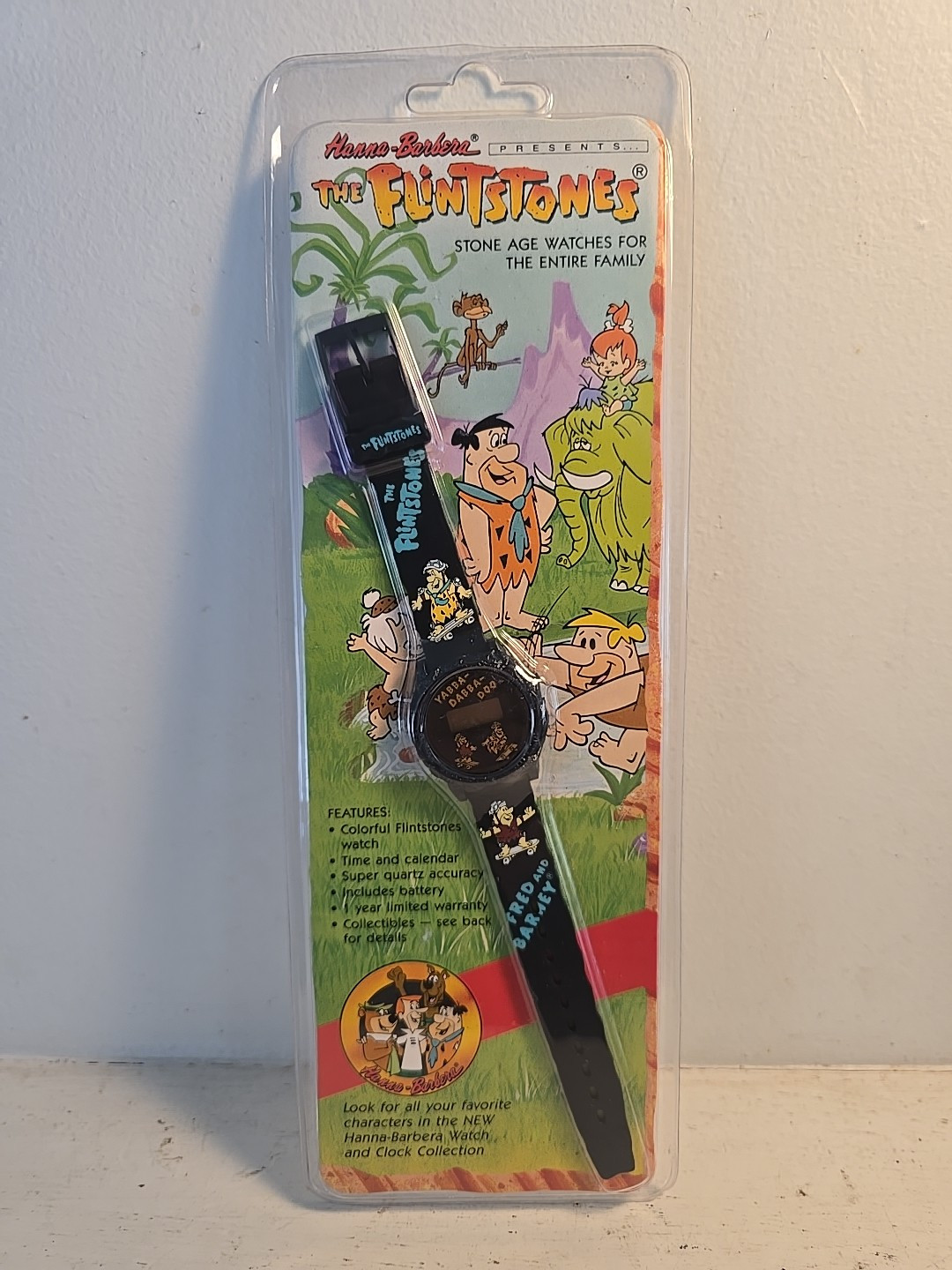 Vintage 1991 Hanna Barbera The Flintstones Stone Age Blue Watch NIP Vintage 1991 Hanna Barbera The Flintstones Stone Age Blue Watch NIP