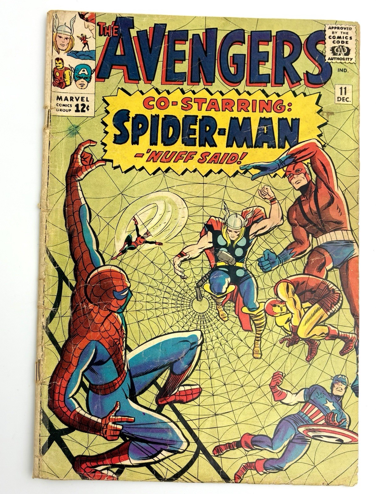 Avengers #11 1964 3.0 G/VG π Appearance Spider-Man Avengers #11 1964 3.0 G/VG π Appearance Spider-Man