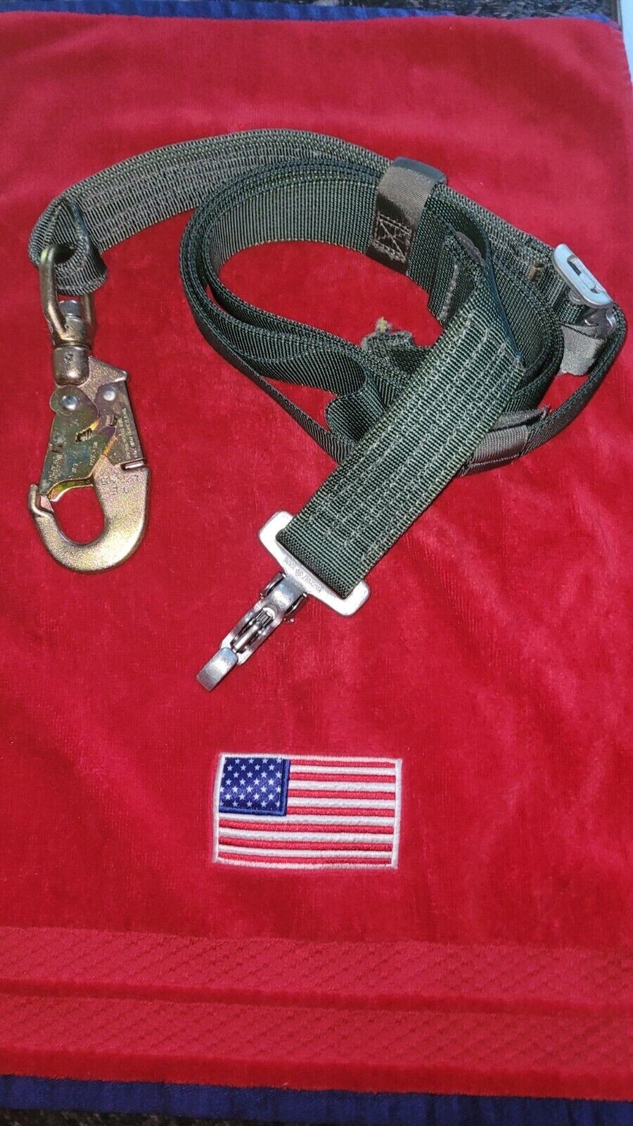 USGI Air Warrior Personal Restraint Extension Tether w/ Swivel (PRTS) USGI Air Warrior Personal Restraint Extension Tether w/ Swivel (PRTS)