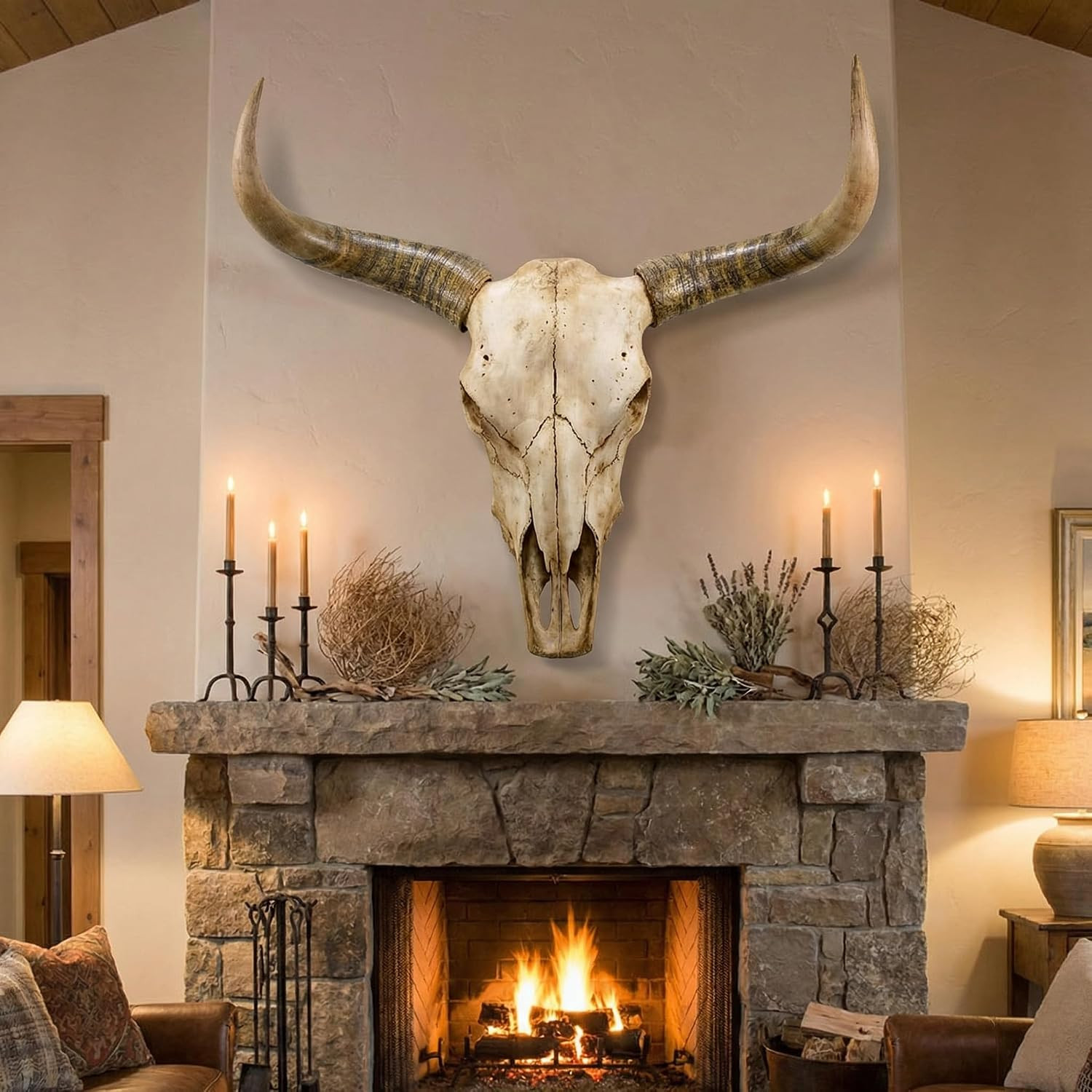 70In Longhorn Wall Decor, Extra Large Authentic Croissant,Cow Skull Wall Decor,C 70In Longhorn Wall Decor, Extra Large Authentic Croissant,Cow Skull Wall Decor,C