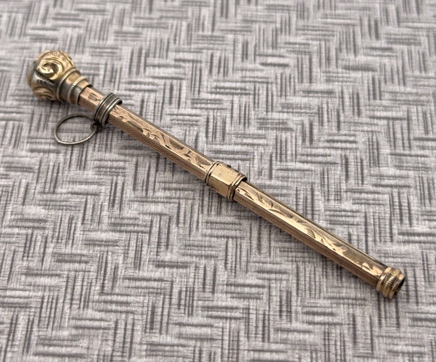 Antique Victorian Gold Filled Telescoping 3” Mechanical Pencil Antique Victorian Gold Filled Telescoping 3” Mechanical Pencil