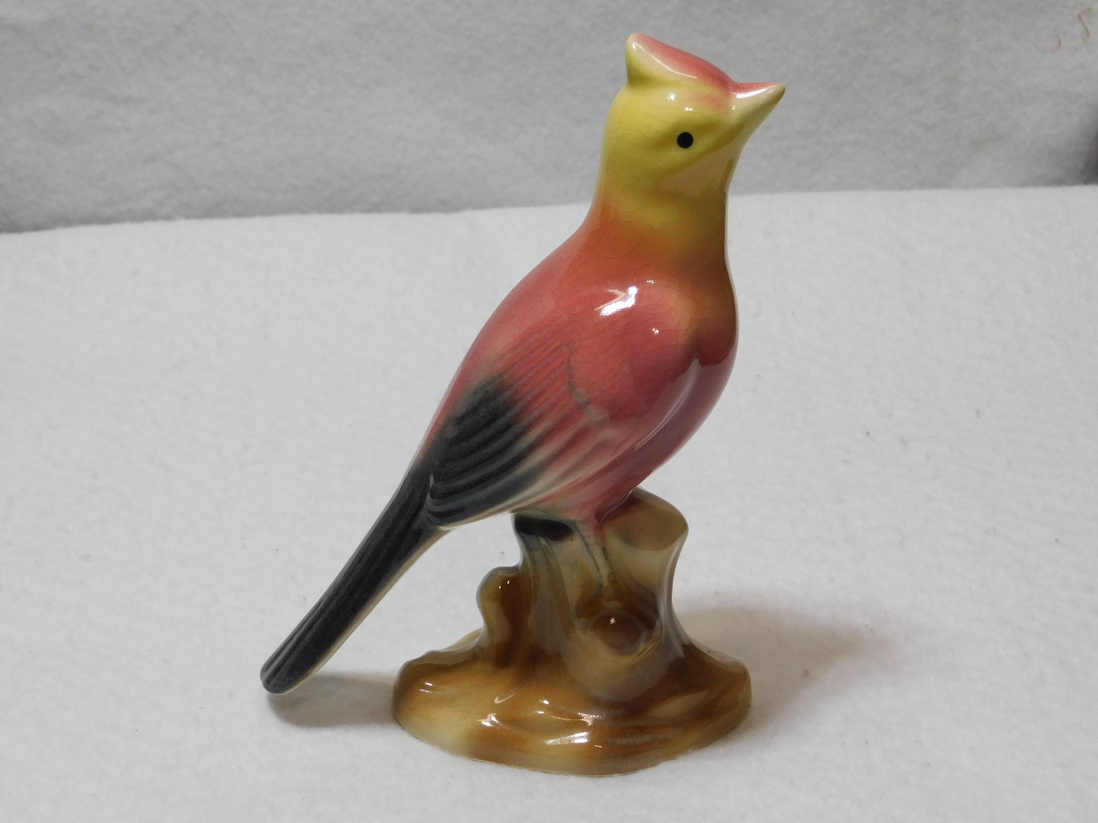Vintage Royal Copley 6" Tall Yellow Head Bird In Good Used Condition