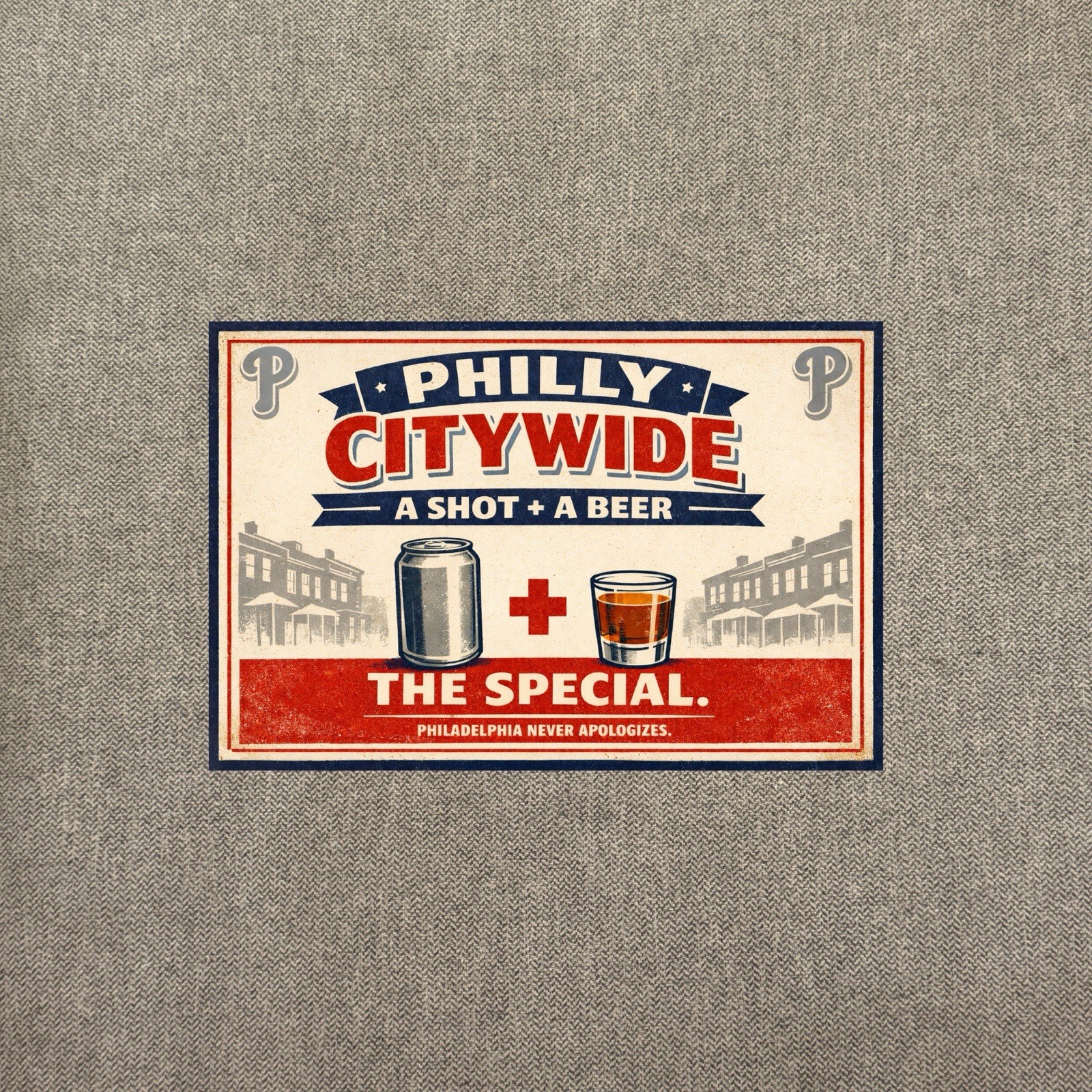 The Philadelphia Citywide Handshake Metal Sign 12” Bar Poster Ireland Irish PA The Philadelphia Citywide Handshake Metal Sign 12” Bar Poster Ireland Irish PA