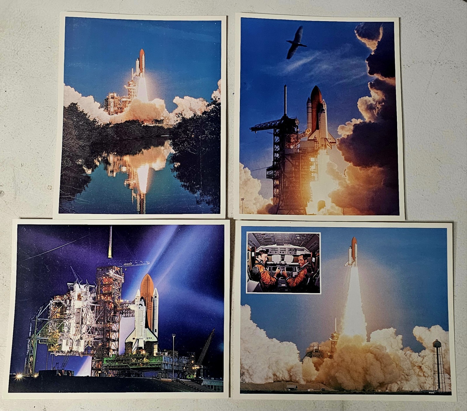 Vintage 1970s Lot Of 4 NASA Space Program Giant Post Cards 10 "× 8" Very Good+ Vintage 1970s Lot Of 4 NASA Space Program Giant Post Cards 10 "× 8" Very Good+