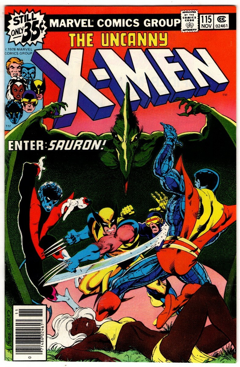 Uncanny X-Men #115, "Visions of Death" Part 2 of 3, News Stand HIGH GRADE, 1978 Uncanny X-Men #115, "Visions of Death" Part 2 of 3, News Stand HIGH GRADE, 1978