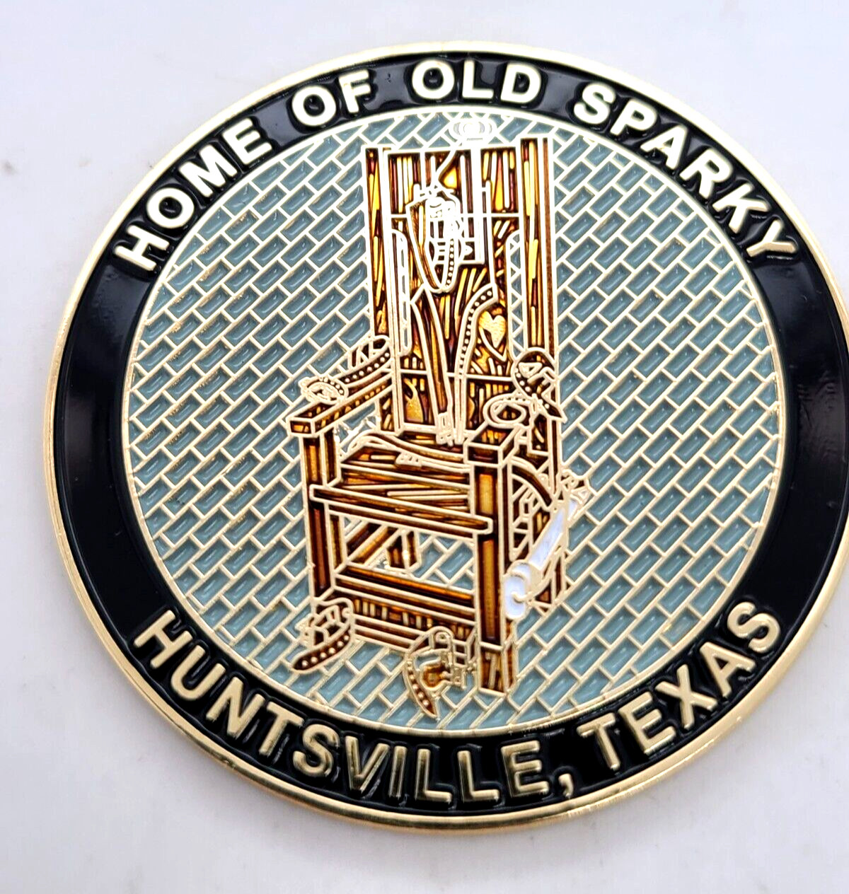 Huntsville,Texas Prison Museum 2" Challenge Coin "Home Of The Old Sparky" Huntsville,Texas Prison Museum 2" Challenge Coin "Home Of The Old Sparky"