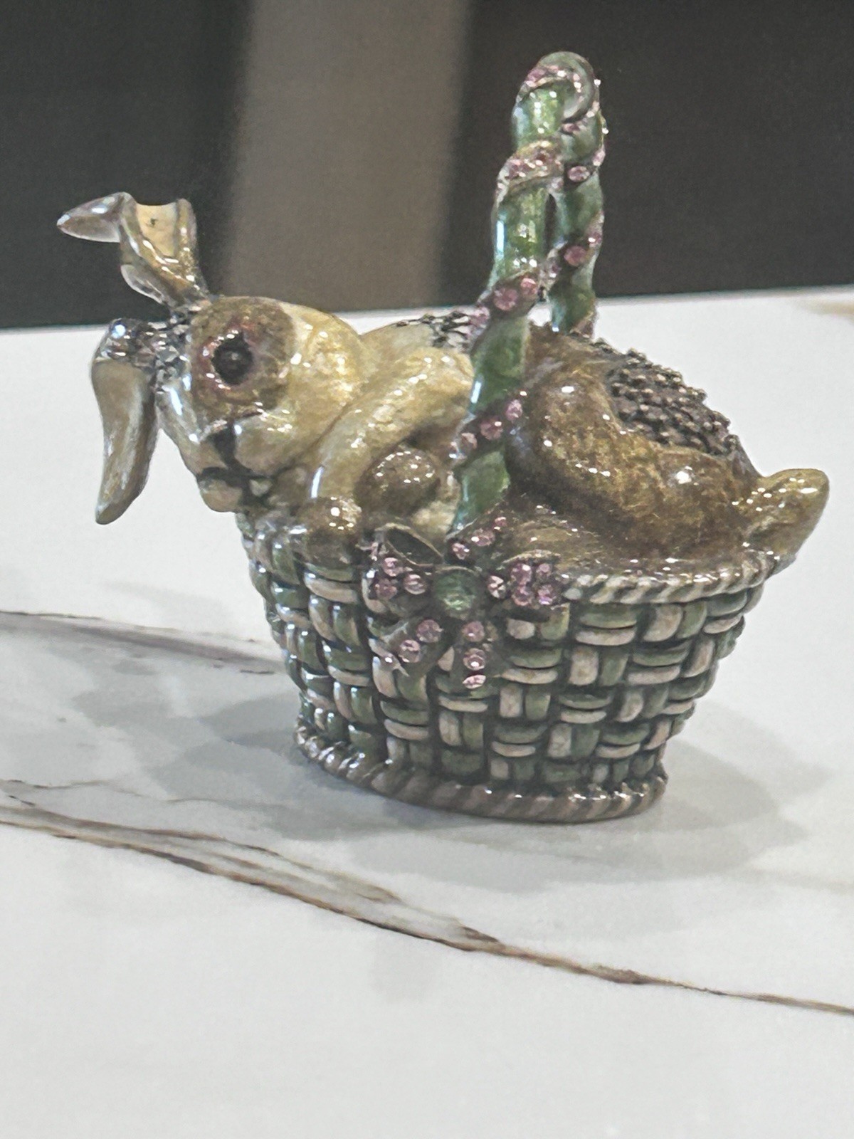 Jay Strongwater Retired Swarovski Rabbit In Box Jay Strongwater Retired Swarovski Rabbit In Box