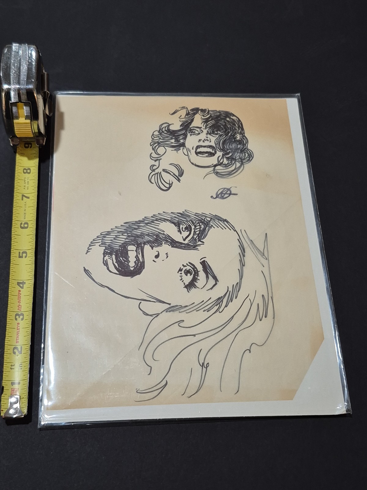 Frank Kelly Freas Original Comic Or Paperback Prelim Art Primal Scream Stamped Frank Kelly Freas Original Comic Or Paperback Prelim Art Primal Scream Stamped