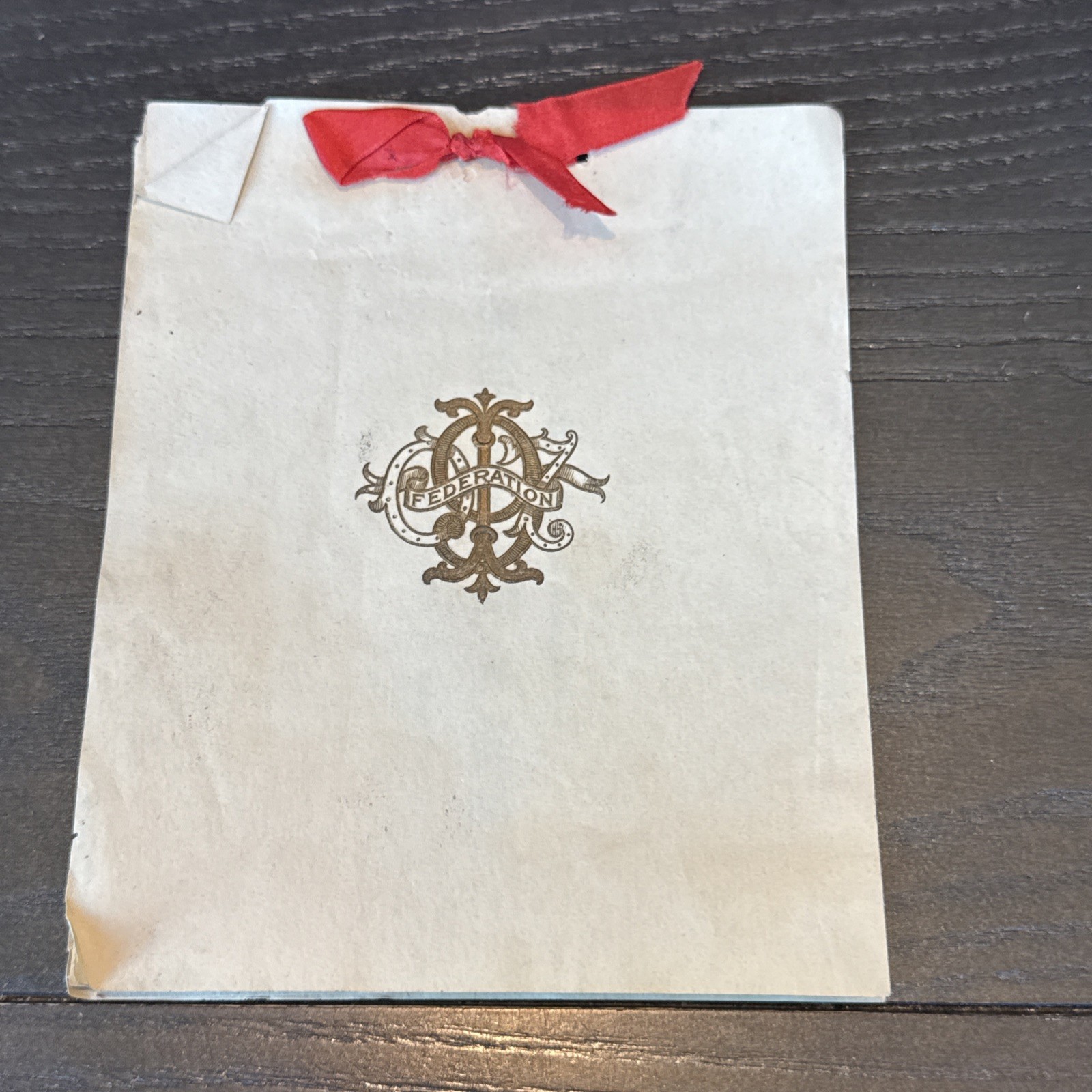 Rare 1907 Goliad Texas Federation Of Women’s Clubs Convention Program