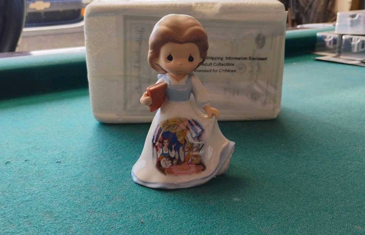Rare Disney Precious Moments 2008 Bradford Forever Belle Beauty Beast Princess Rare Disney Precious Moments 2008 Bradford Forever Belle Beauty Beast Princess