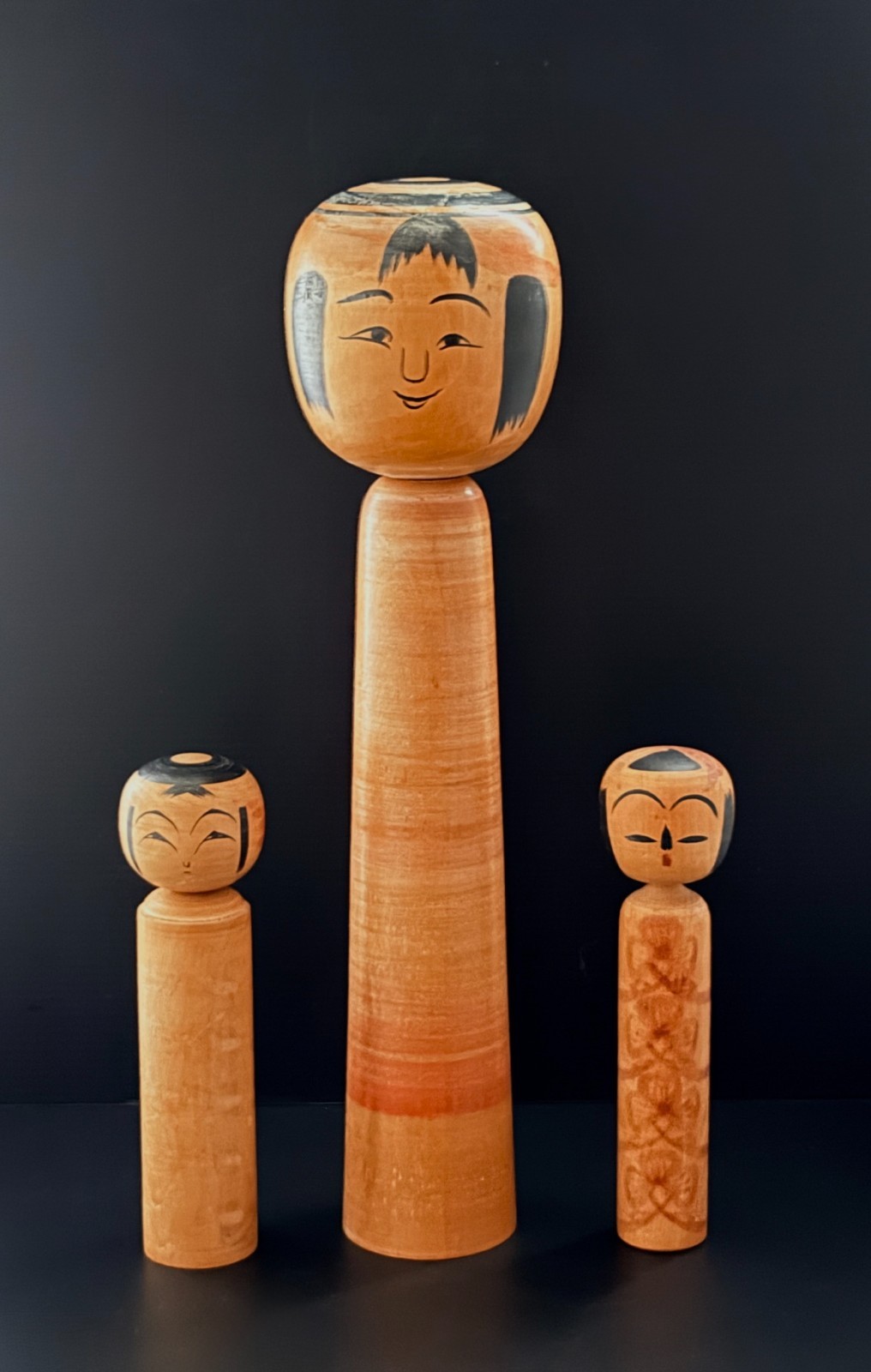 Vintage Japanese Dento Kokeshi Dolls Tsuchiyu Hanamaki Schools Masters Signed Vintage Japanese Dento Kokeshi Dolls Tsuchiyu Hanamaki Schools Masters Signed