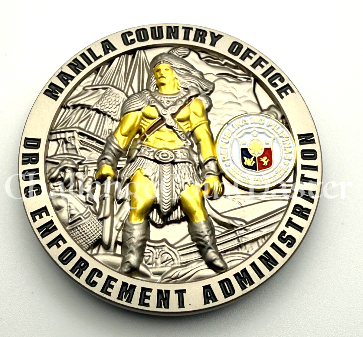 G77 DEA MANILA COUNTRY OFFICE Philippines Drugs Narcotics Police CHALLENGE COIN